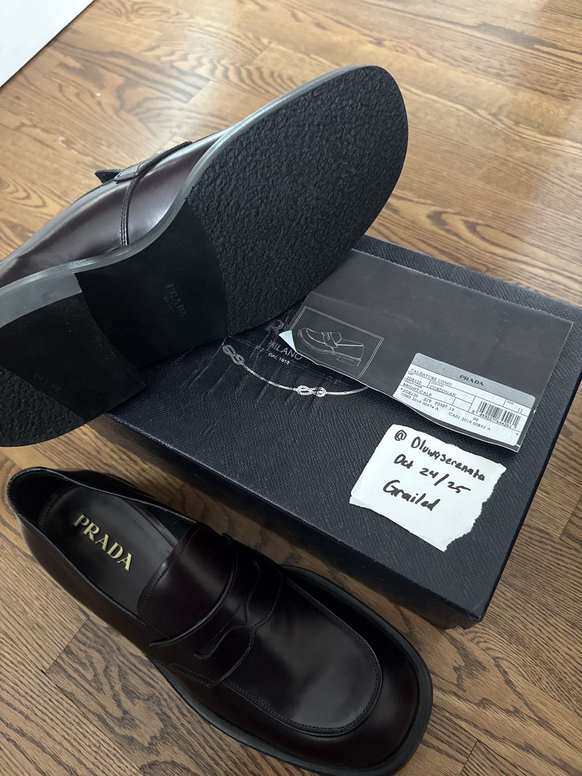 Prada Prada Penny Loafers Size US 11 / EU 44 - 2 Thumbnail