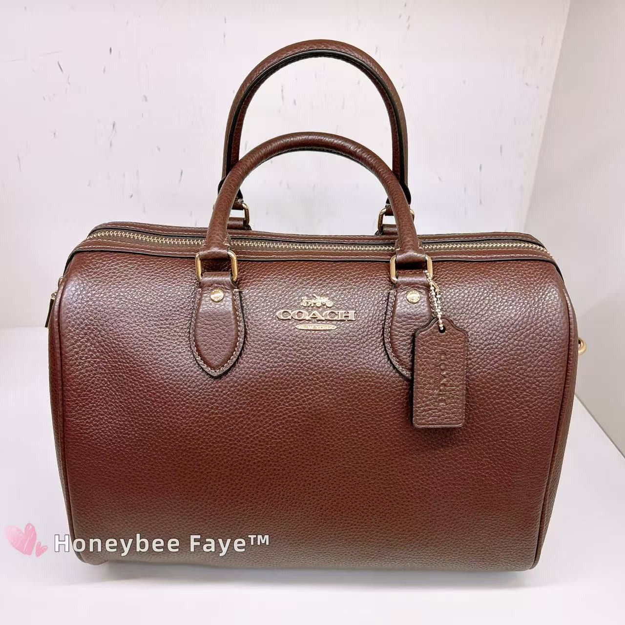 Coach Rowan Large Satchel Bag CES11 Gold/Maple Size ONE SIZE - 2 Thumbnail