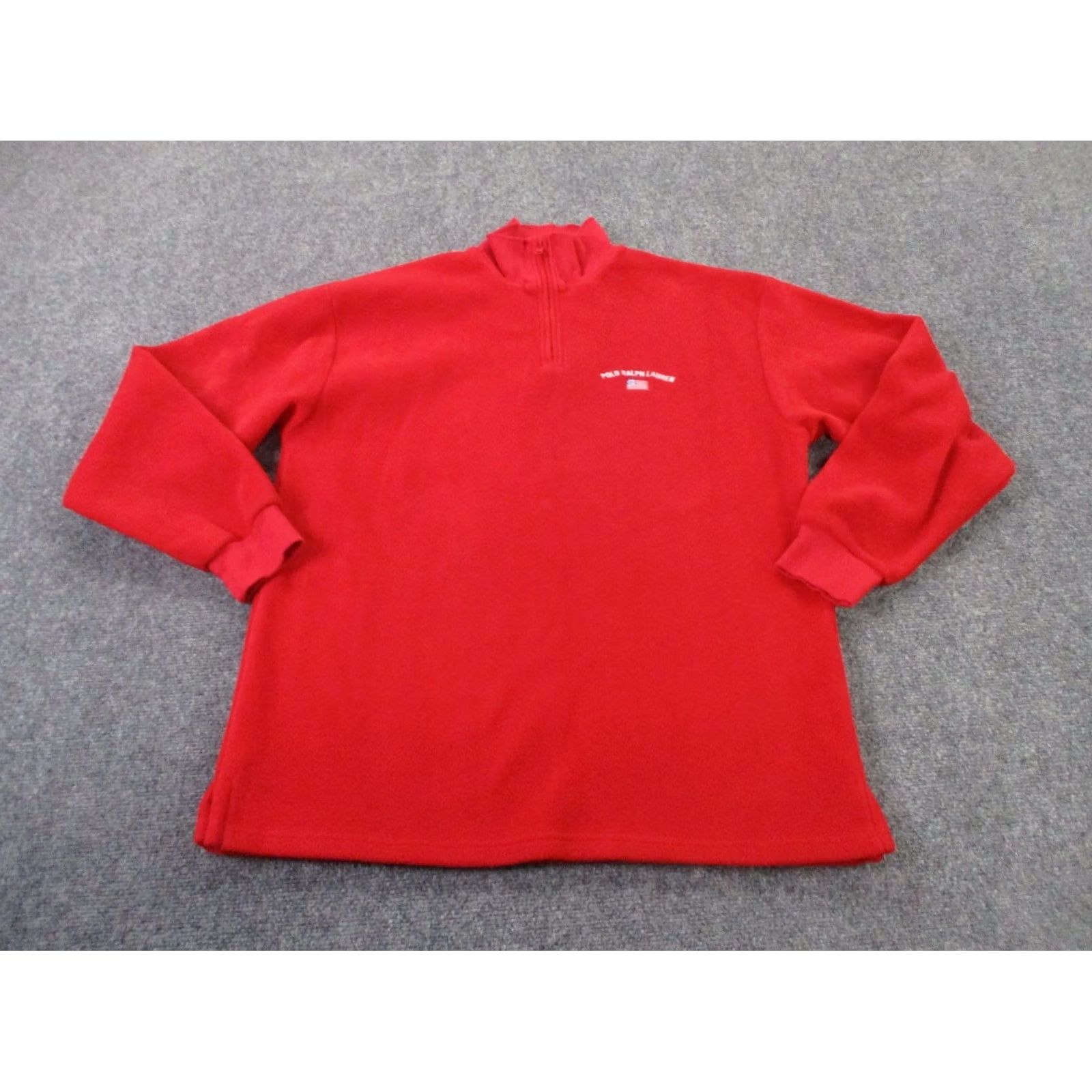 Polo Ralph Lauren VINTAGE Polo Ralph Lauren Jacket Mens XL Fleece Pullover Sweater USA Flag Size US XL / EU 56 / 4 - 2 Thumbnail