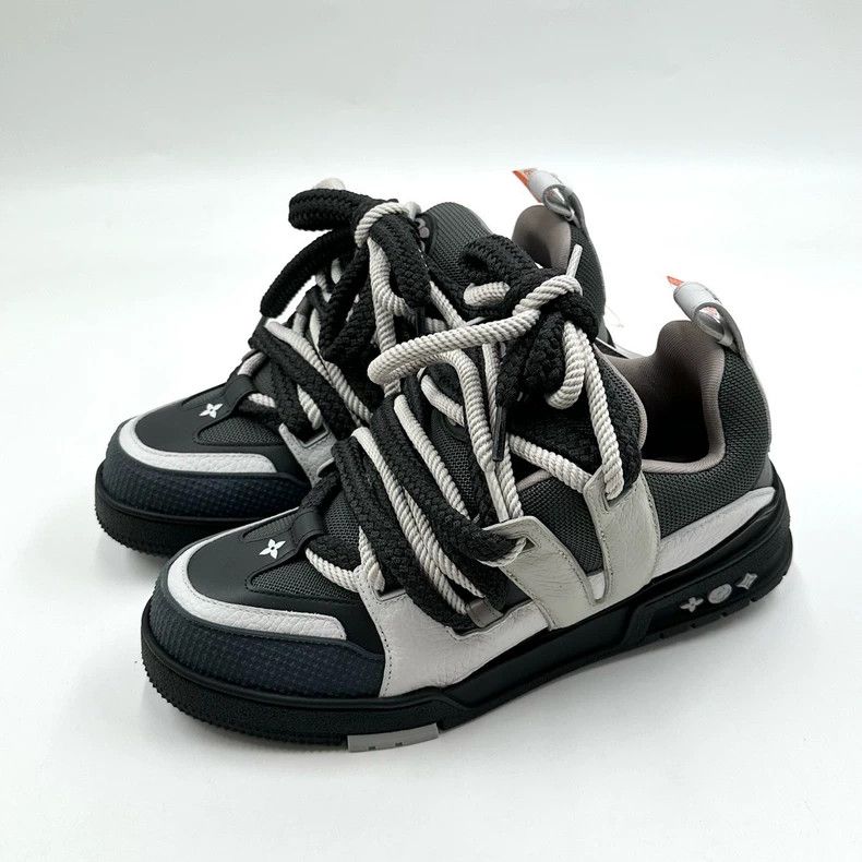 Louis Vuitton Louis Vuitton Skate black and white grey bread sneakers Size US 6 / IT 36 - 1 Thumbnail