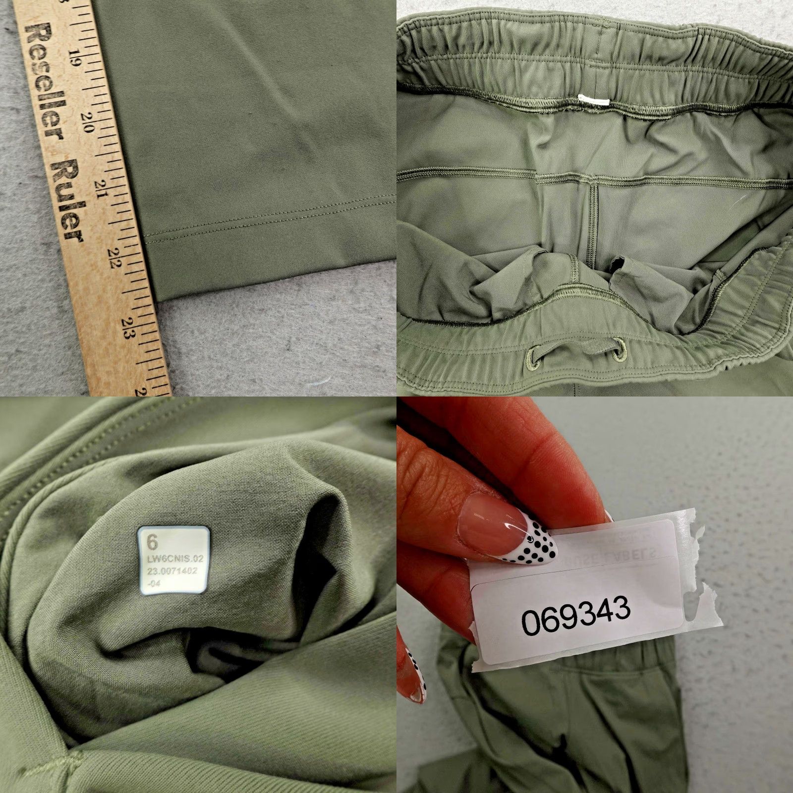 Lululemon Lululemon Pants Womens 6 Green Luxtreme Slim Fit Pull On Mid Rise Cropped Yoga Size 28" / US 6 / IT 42 - 9 Thumbnail