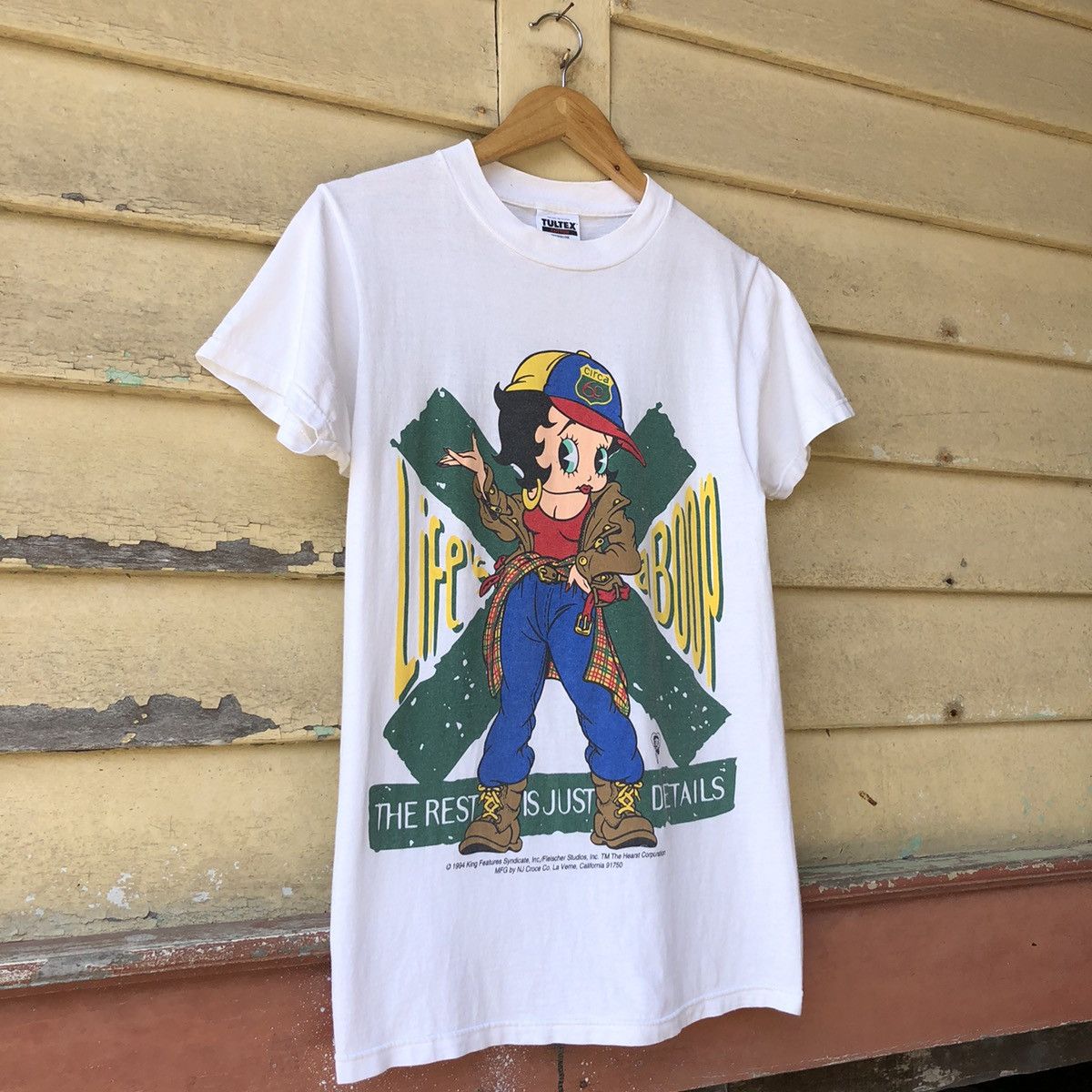 Tultex Vintage 90s Betty Boop Tshirt Size US S / EU 44-46 / 1 - 2 Thumbnail