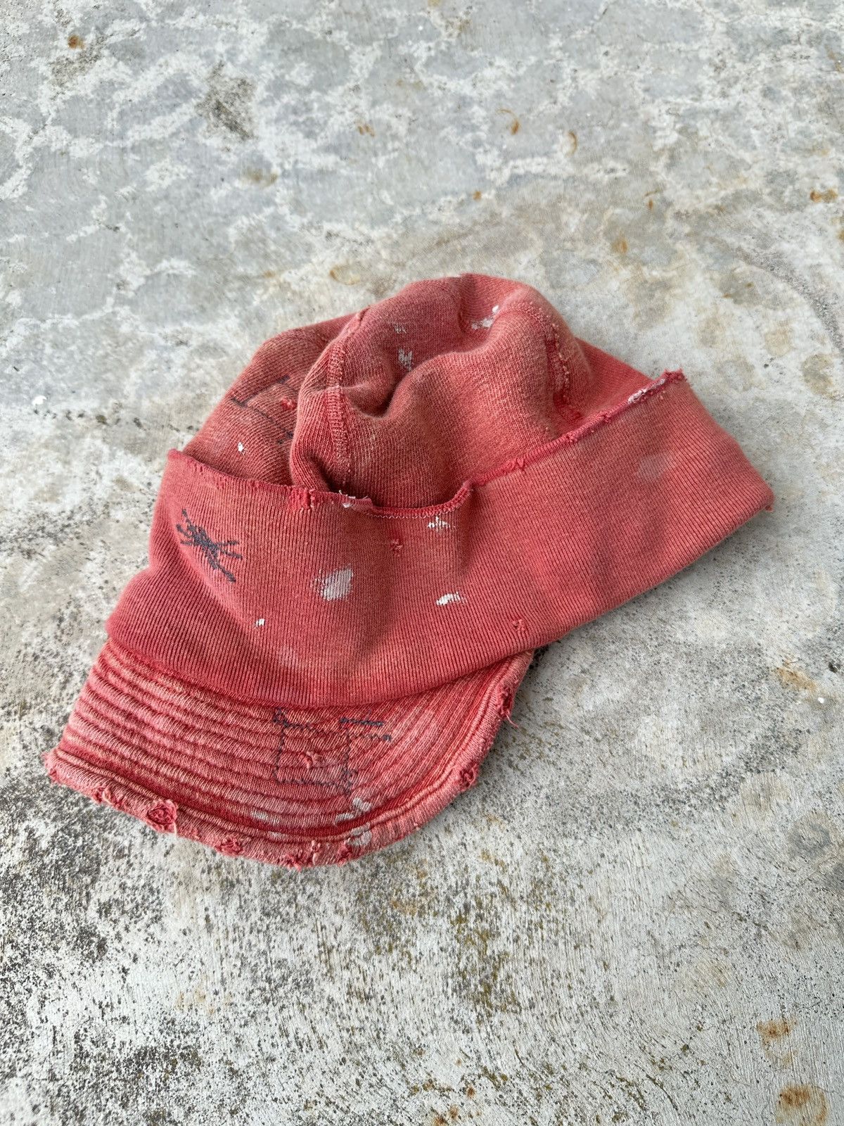 Kapital Conductor Soft Brim Beanie Visor Distressed weathered hat Size ONE SIZE - 11 Thumbnail