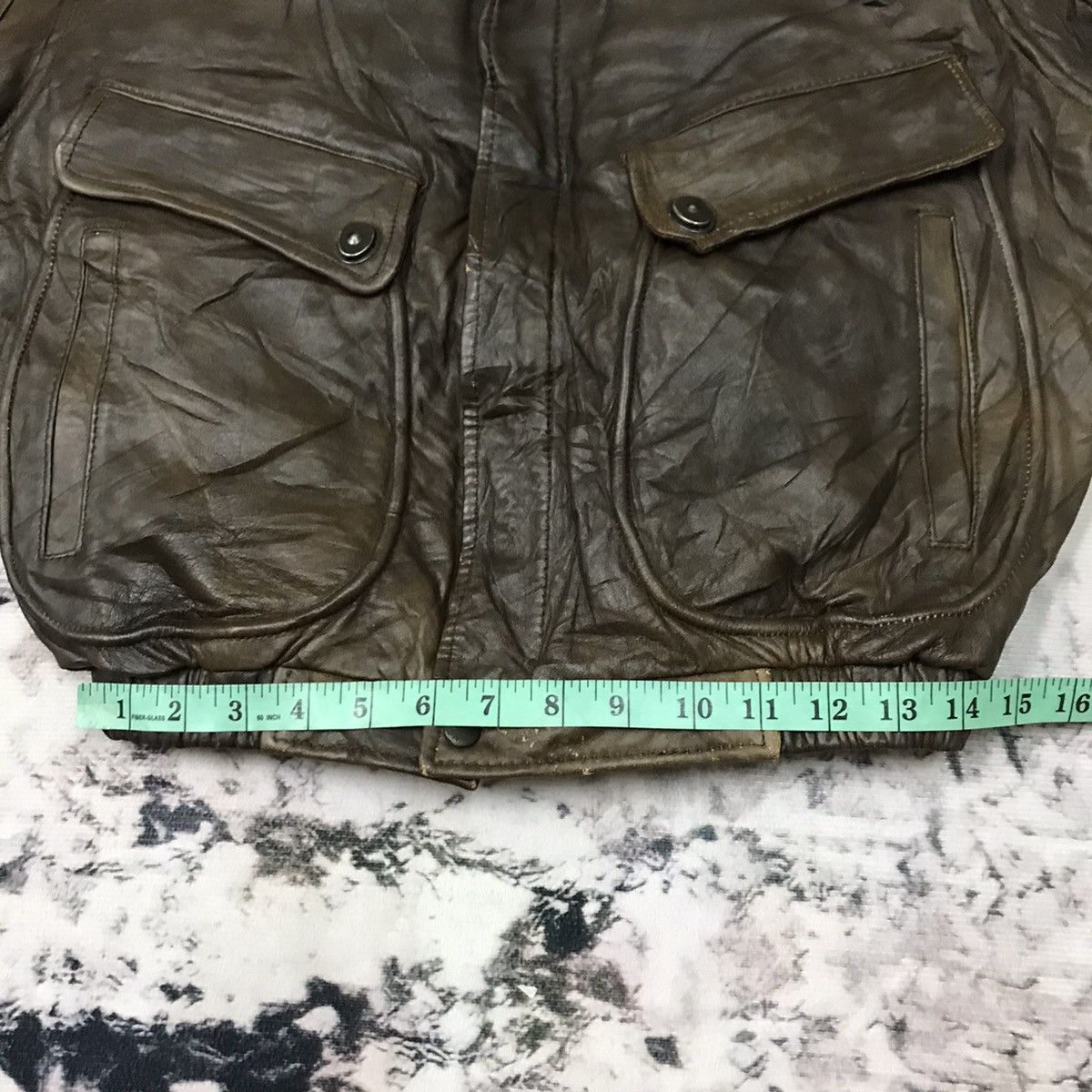 Vintage Vintage U.s Armed Force Aviator Leather Jacket Sherpa Size US S / EU 44-46 / 1 - 18 Thumbnail