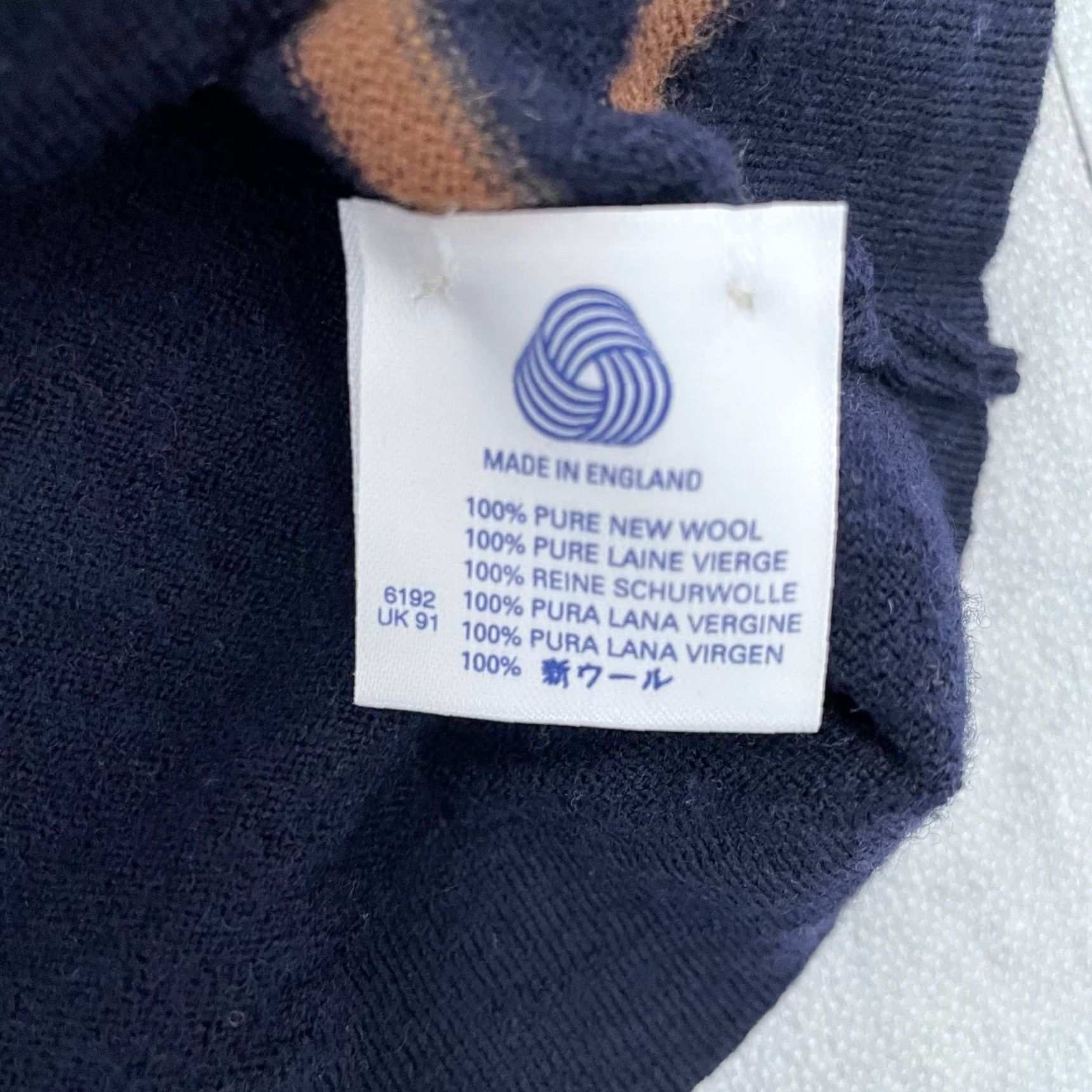 Vintage VINTAGE Tuttle Golf Sweater Shirt Adult Medium Blue Wool England Knit Mens M Size US M / EU 48-50 / 2 - 5 Thumbnail