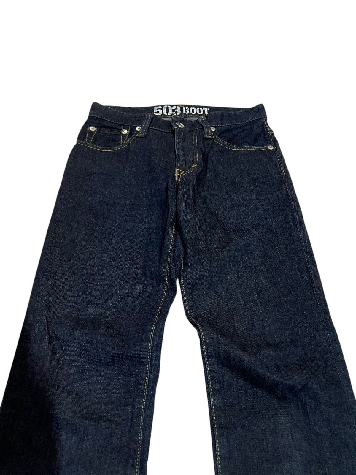 Edwin × If Six Was Nine × Japanese Brand 🌈Vintage Edwin Blue Trip Edgeline Bootcut Jean Size US 30 / EU 46 - 3 Thumbnail