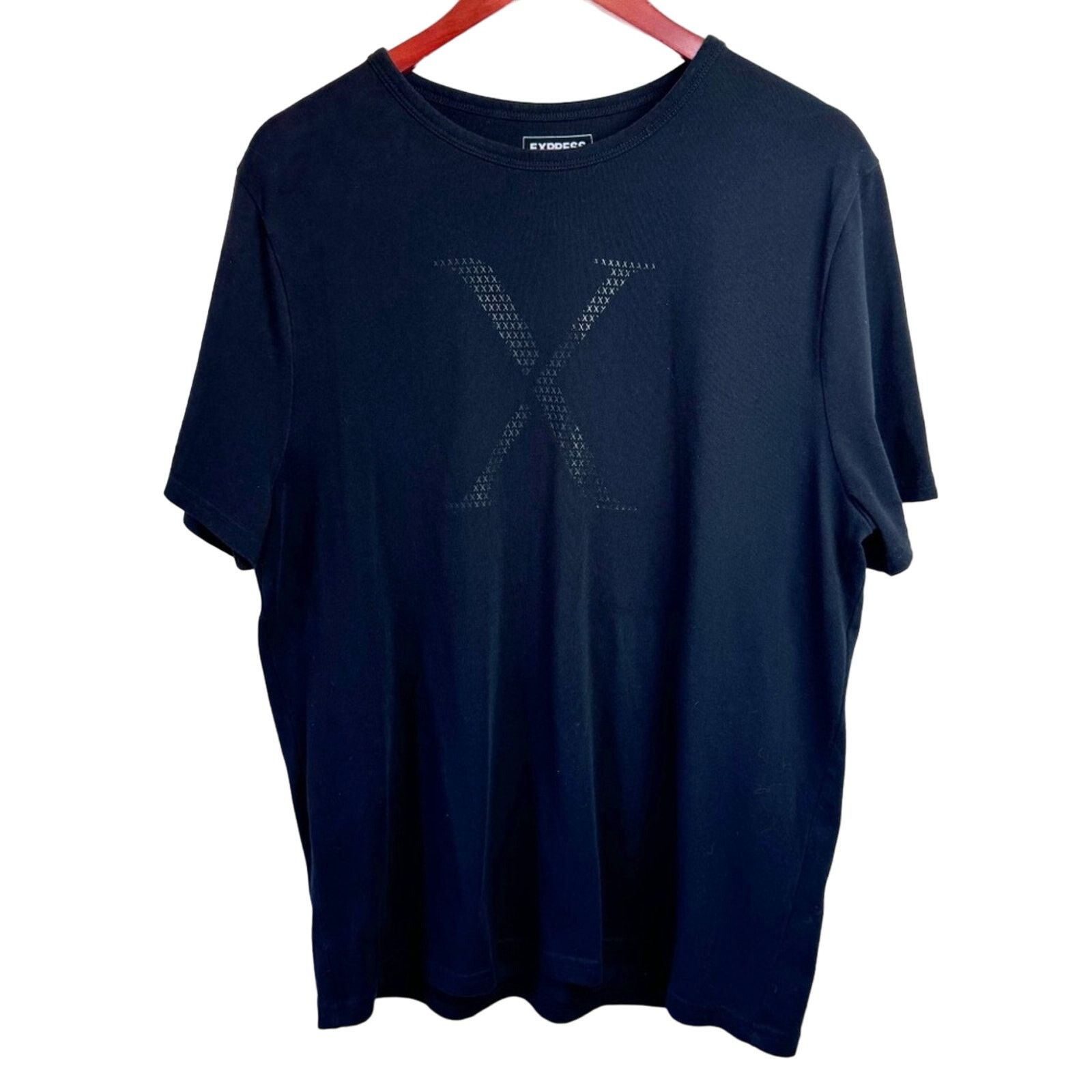 Express Express Black X Logo Heavyweight Tee Shirt Men’s Size XL Size US XL / EU 56 / 4 - 1 Thumbnail