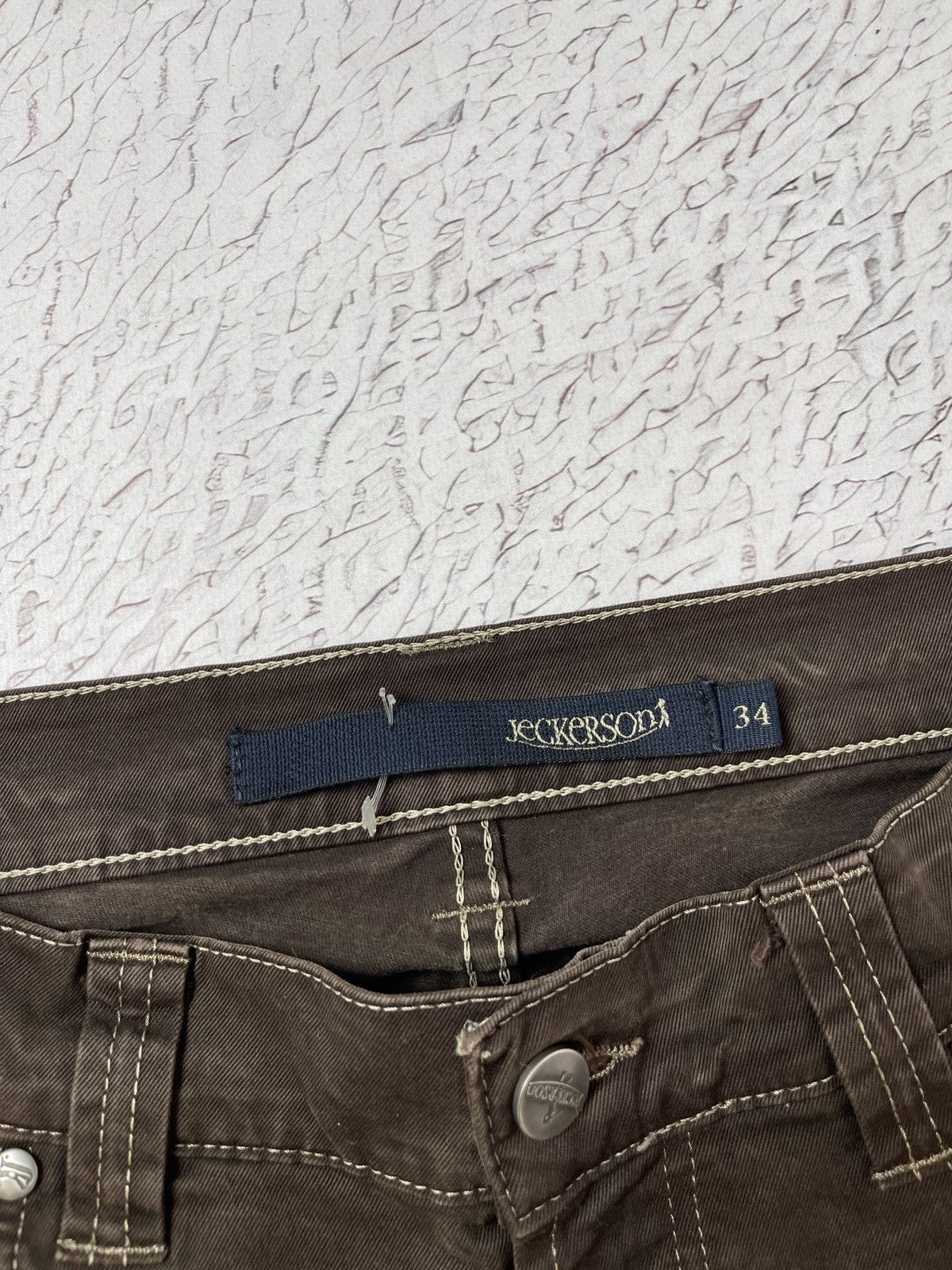 Jeckerson Jeckerson vintage brown smart casual denim pants Size US 34 / EU 50 - 10 Thumbnail