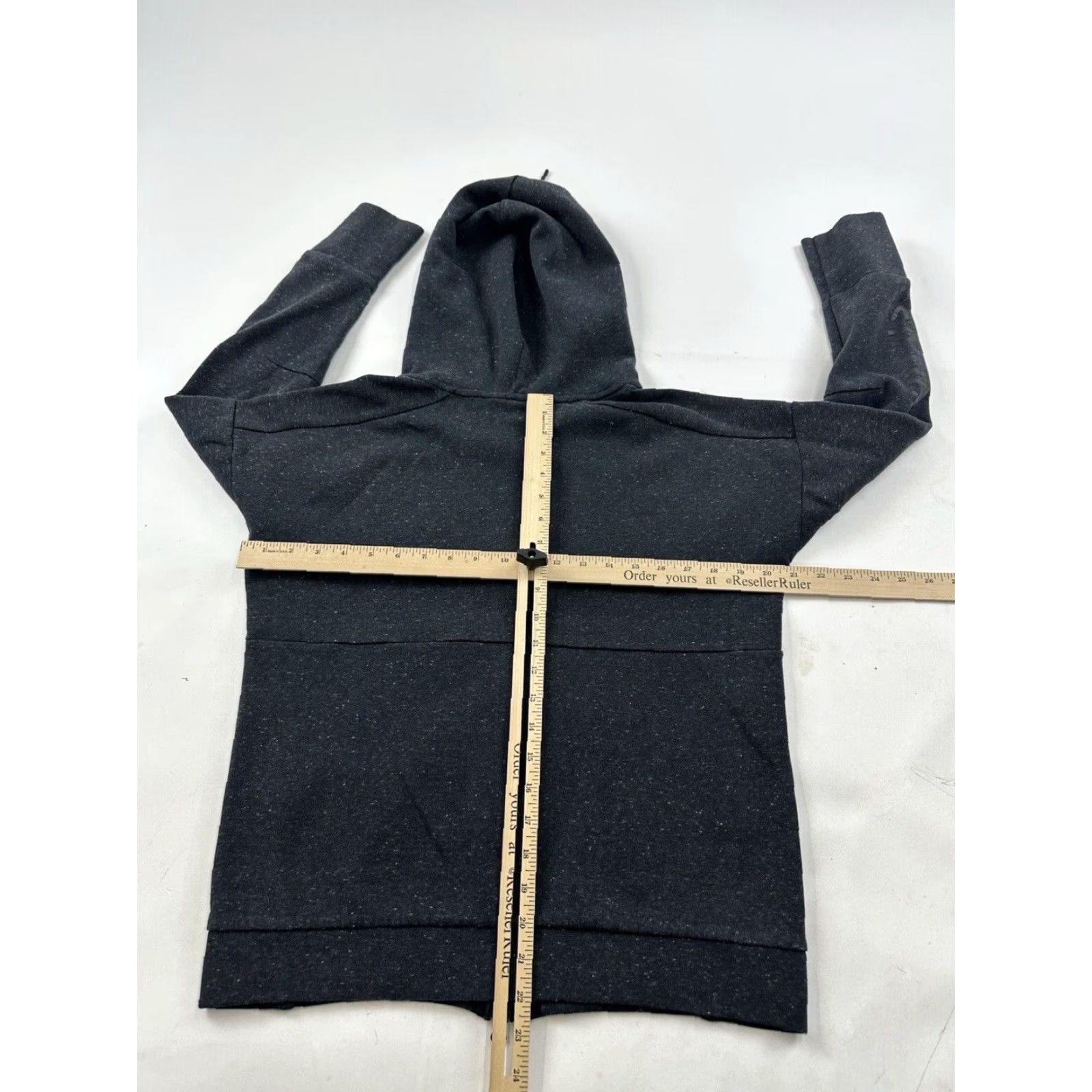 Adidas Adidas Hoodie Womens Medium Black Speckled Charcoal Logo Full Zip Hoodie Activewear Running Cross Training Gym & Training Walking Yoga Men's? Size M / US 6-8 / IT 42-44 - 7 Thumbnail