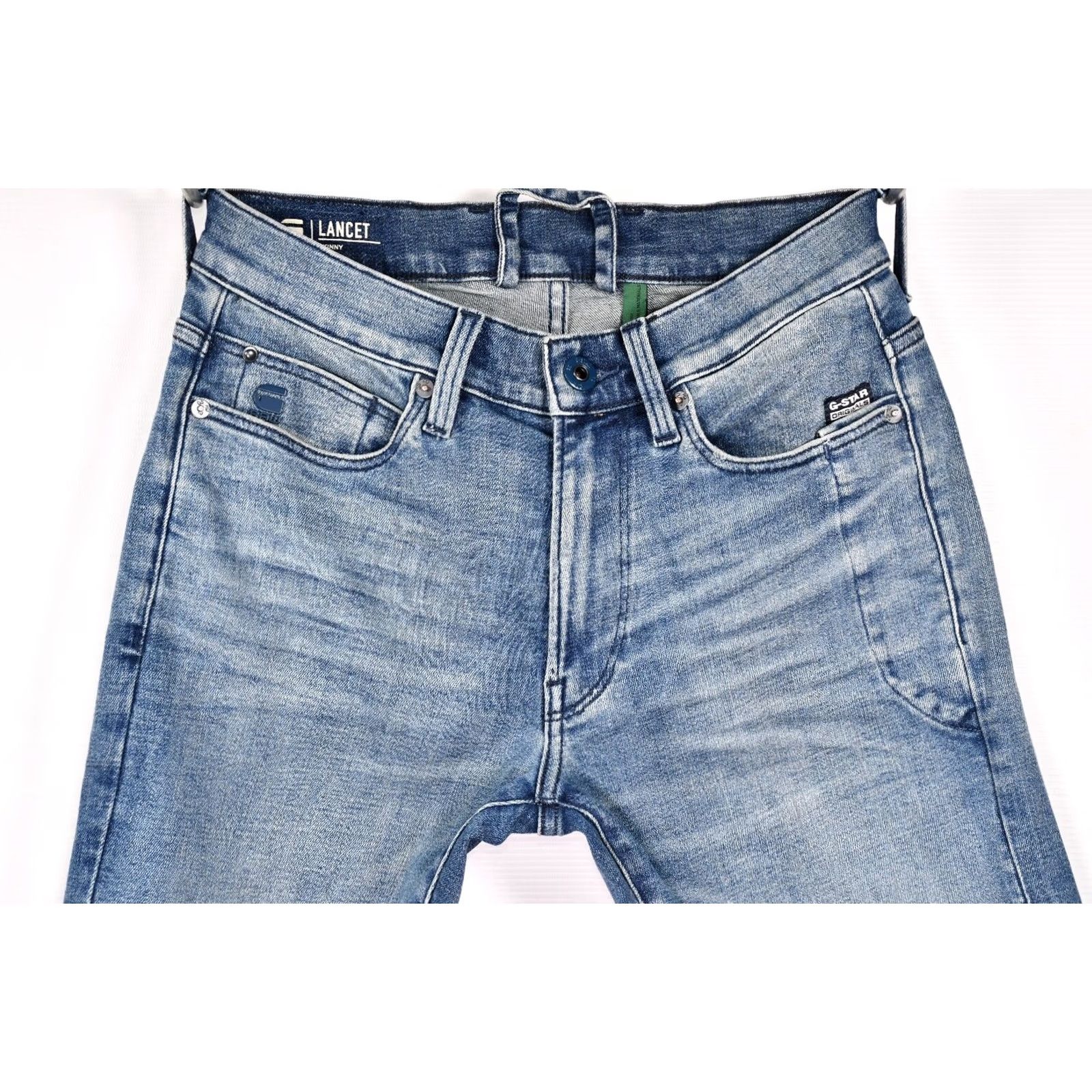 G-Star G-Star Lancet Skinny Jeans Men W28 L32 Denim Blue 92% Cotton 6% Elastomultiester 2% Elastane Jeans Mens Regular Fit Vintage: No Size US 28 / EU 44 - 2 Thumbnail