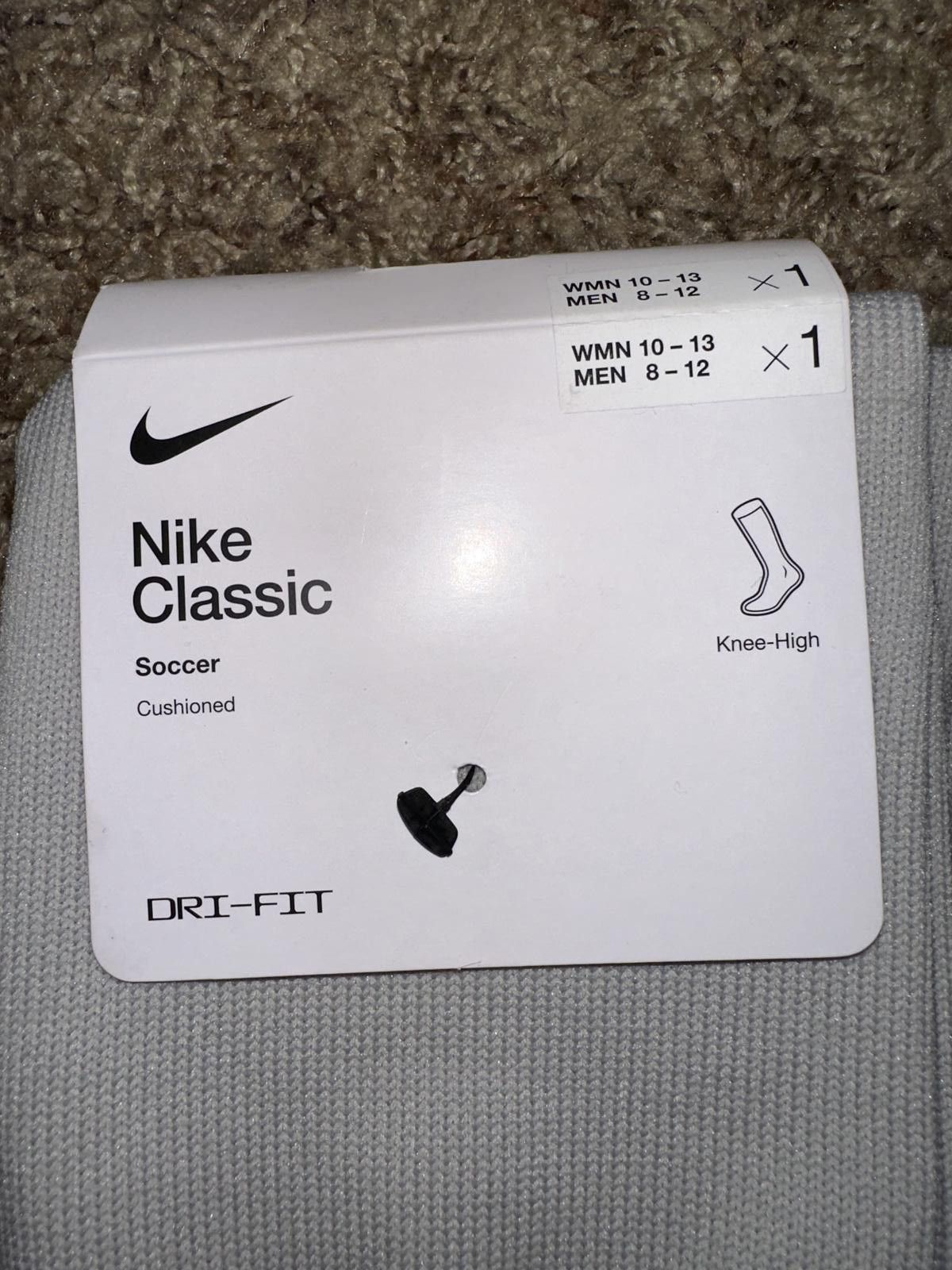 Nike Nike Classic III Soccer Grey Sock Size ONE SIZE - 3 Thumbnail