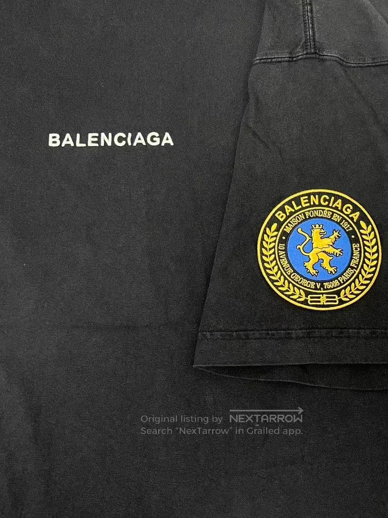 Balenciaga Balenciaga Faded Fleece Short Sleeve T-Shirt Size US M / EU 48-50 / 2 - 3 Thumbnail
