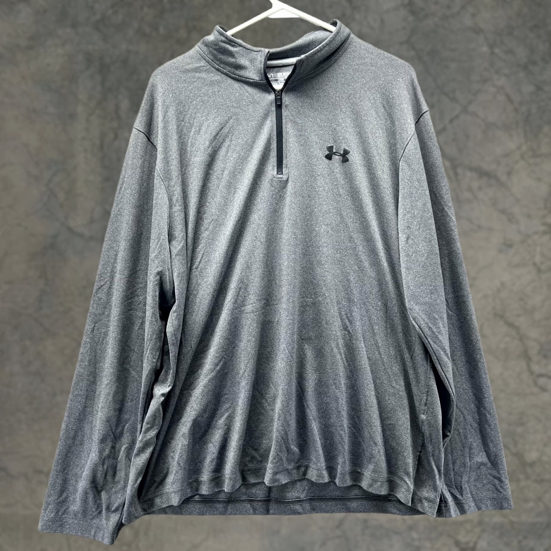 Under Armour Under Armour Shirt Mens 2XL Gray Athletic Loose Fit Pullover HeatGear 1/4 Zip Size US XXL / EU 58 / 5 - 1 Thumbnail