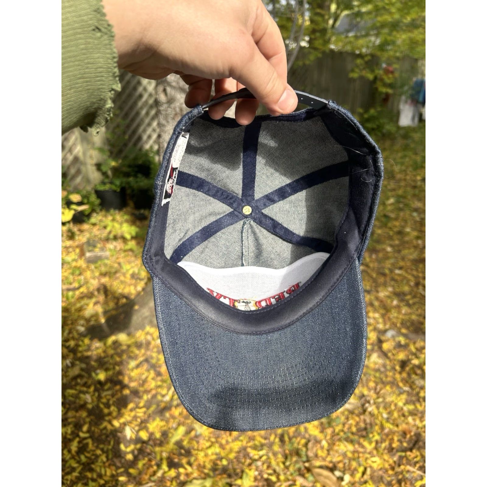 Denime VINTAGE SnapBack Hat Cap RFD TV denim Nebraska adjustable blue Mens Cap Size ONE SIZE - 5 Thumbnail