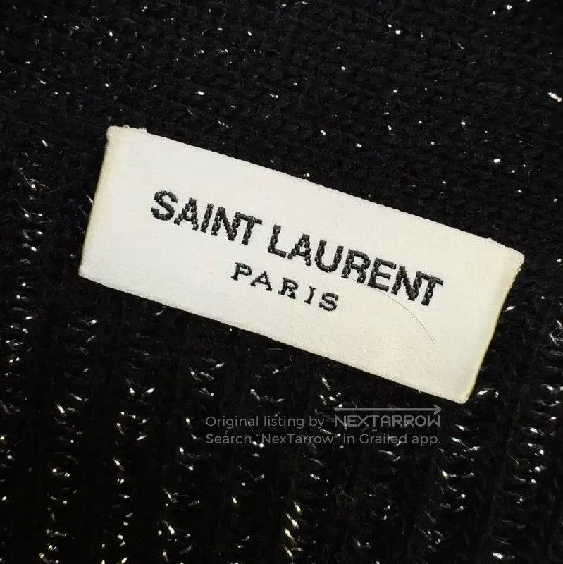 Yves Saint Laurent YSL Black Knit Sweater for Women, XXL . Size XL / US 12-14 / IT 48-50 - 3 Thumbnail