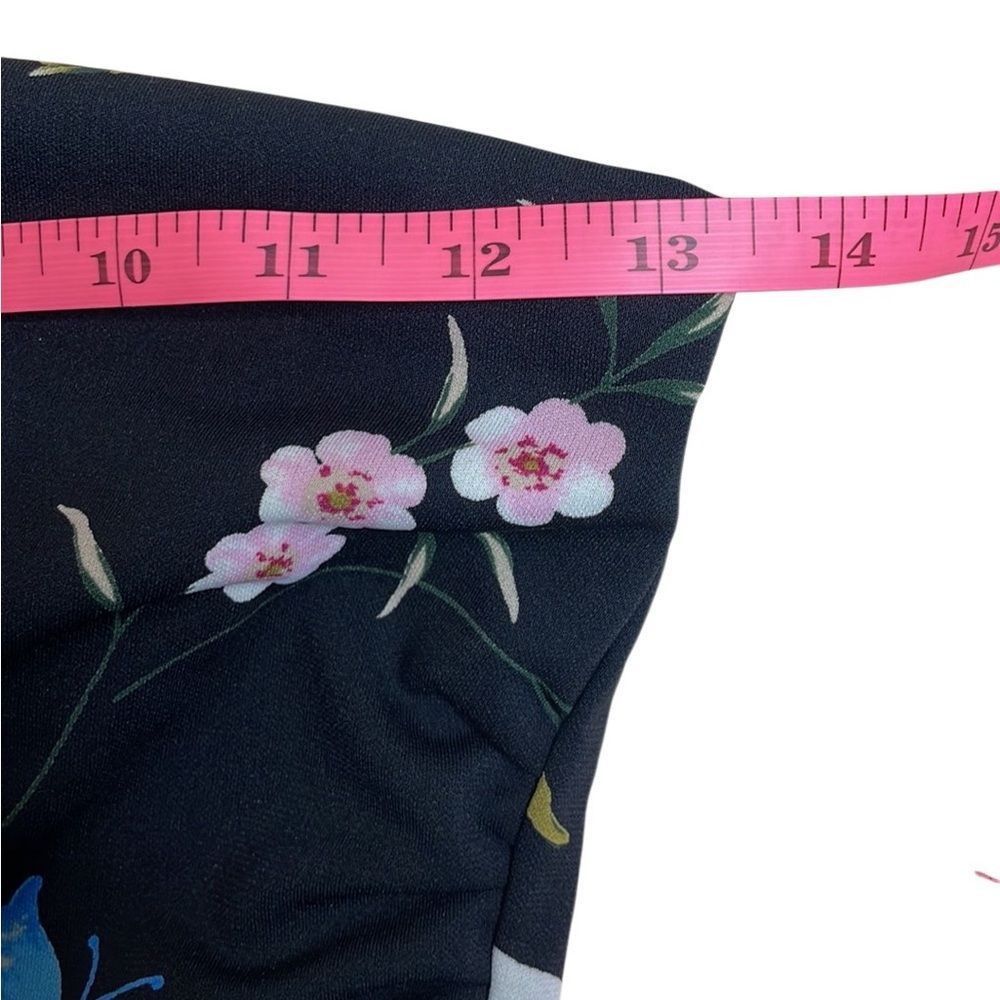 Vintage Y2K Vintage Hourglass Butterfly Floral Strapless Dress - Bla Size S / US 4 / IT 40 - 6 Thumbnail
