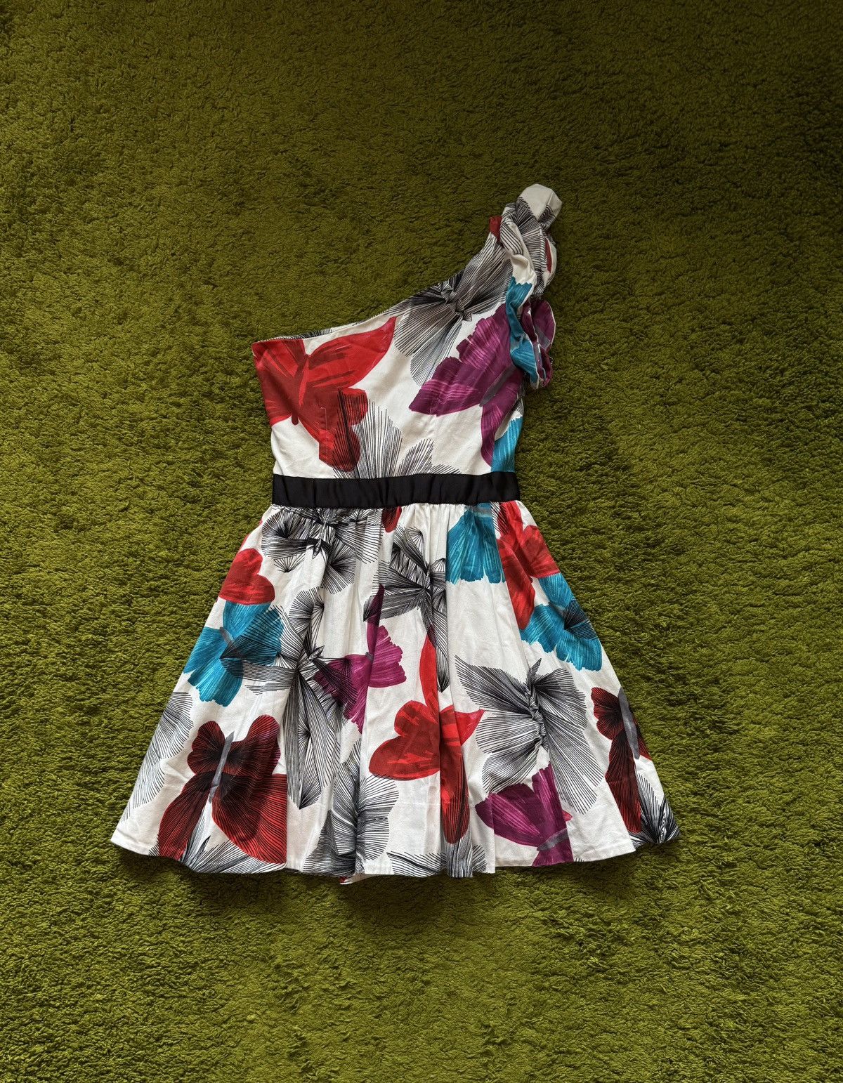 Miss Sixty Miss Sixty 2000s vintage Y2K one shoulder babydoll dress Size M / US 6-8 / IT 42-44 - 3 Thumbnail