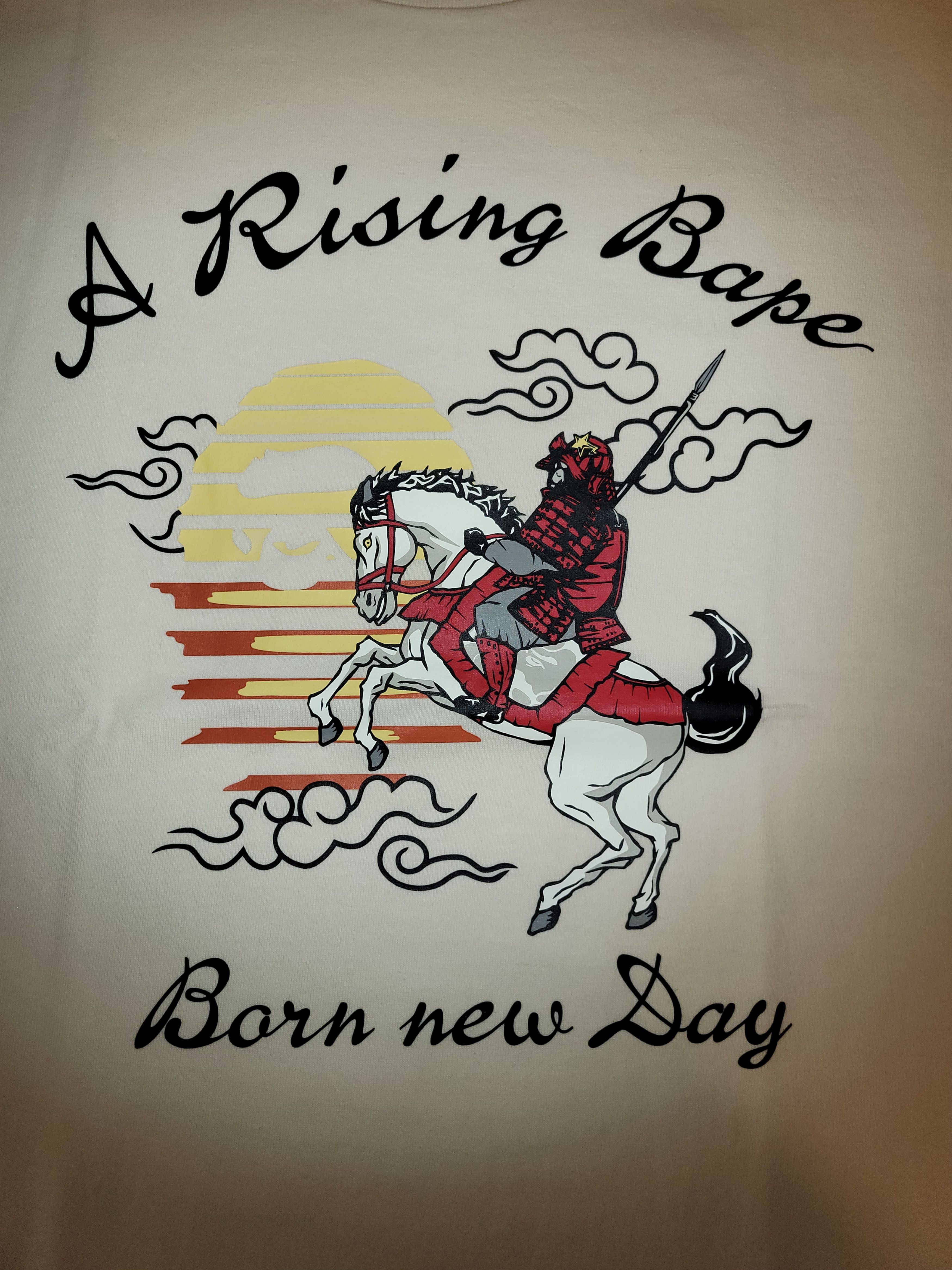 Bape BAPE “A Rising Bape” Samurai Tee – Large – Japan Exclusive Size US L / EU 52-54 / 3 - 1 Thumbnail