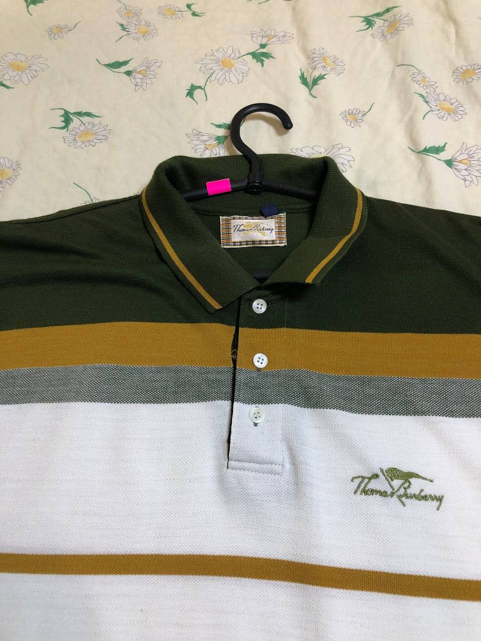 Burberry Thomas Burberry Shirt Multicolor Striped Embroidered POLO Size US L / EU 52-54 / 3 - 3 Thumbnail