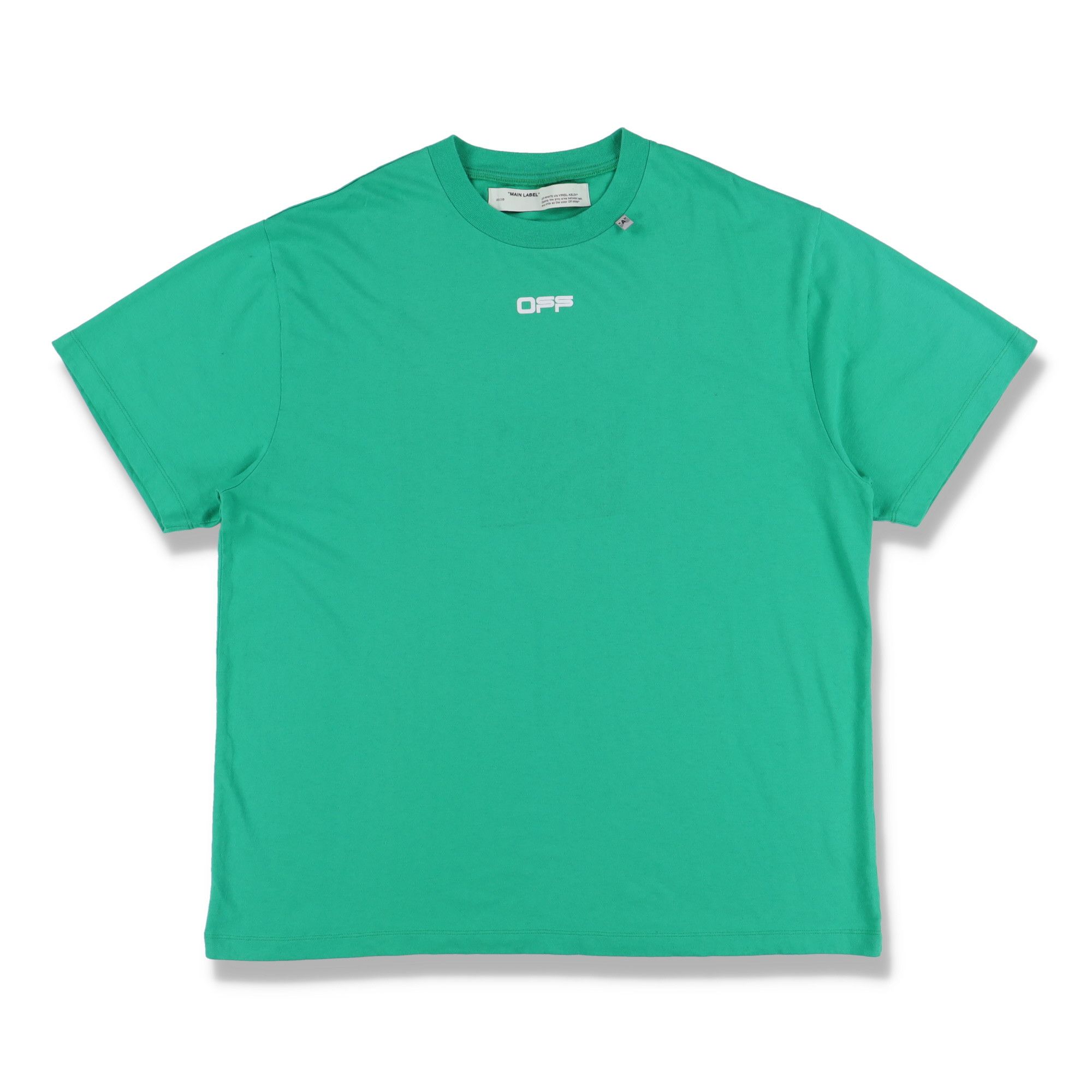 Off-White Green Caravaggio Box Oversized T-Shirt Size US M / EU 48-50 / 2 - 4 Thumbnail