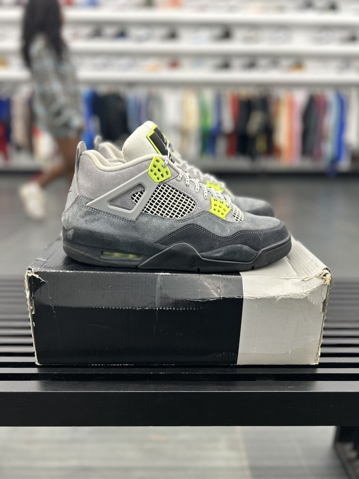 Jordan 4 Neon | Grailed