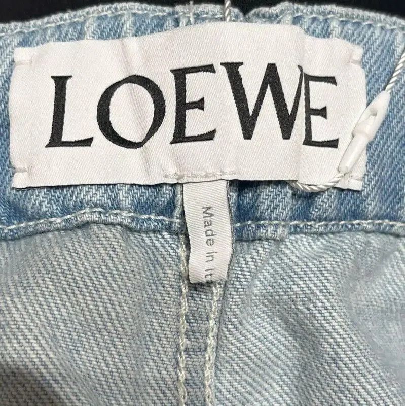 Loewe Loewe Blue Cotton Logo Wide-Leg Pants . Size 27" / US 4 / IT 40 - 3 Thumbnail