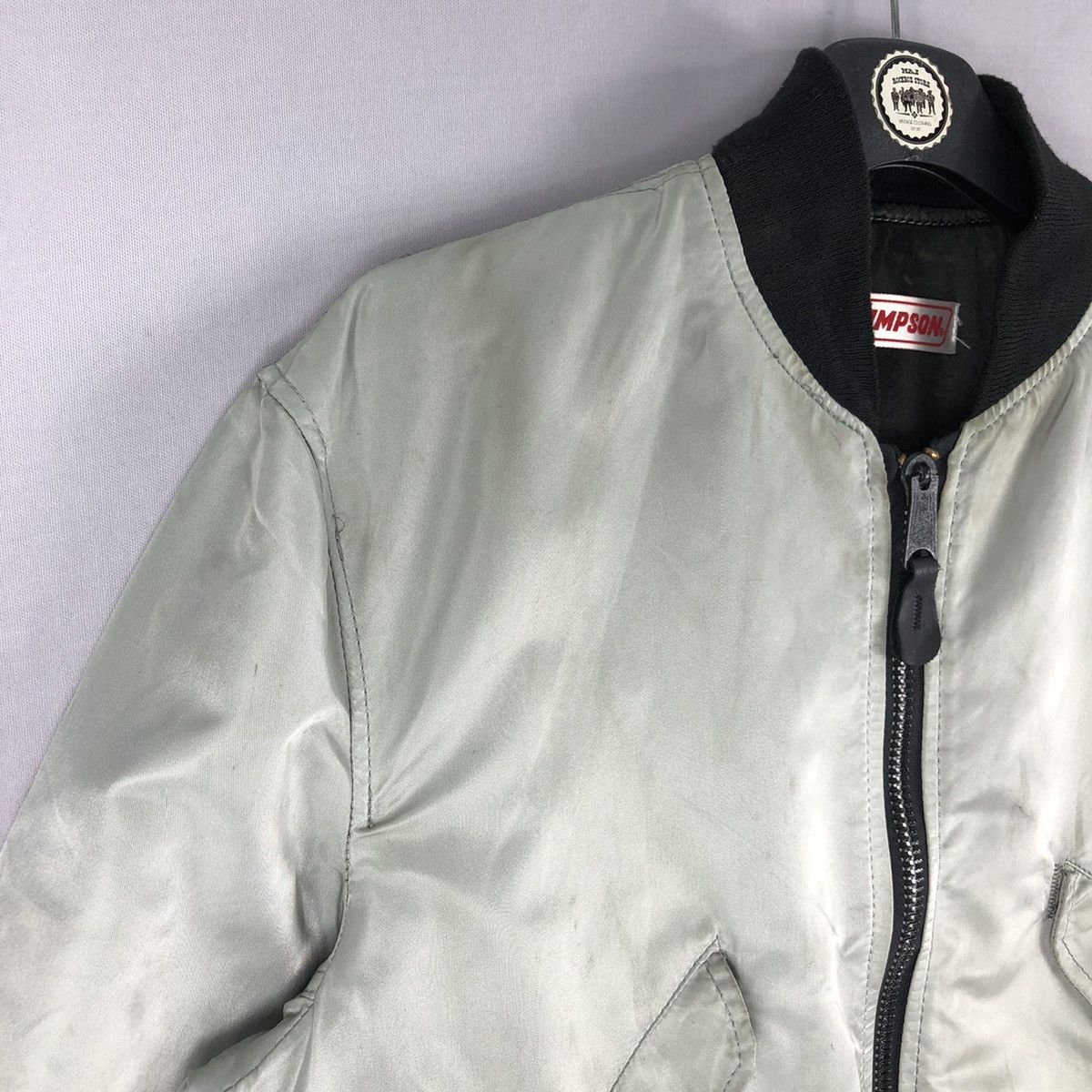 Alpha Industries Vintage Alpha Industries X Simpson Racing Team Bomber Jacket Size US M / EU 48-50 / 2 - 2 Thumbnail
