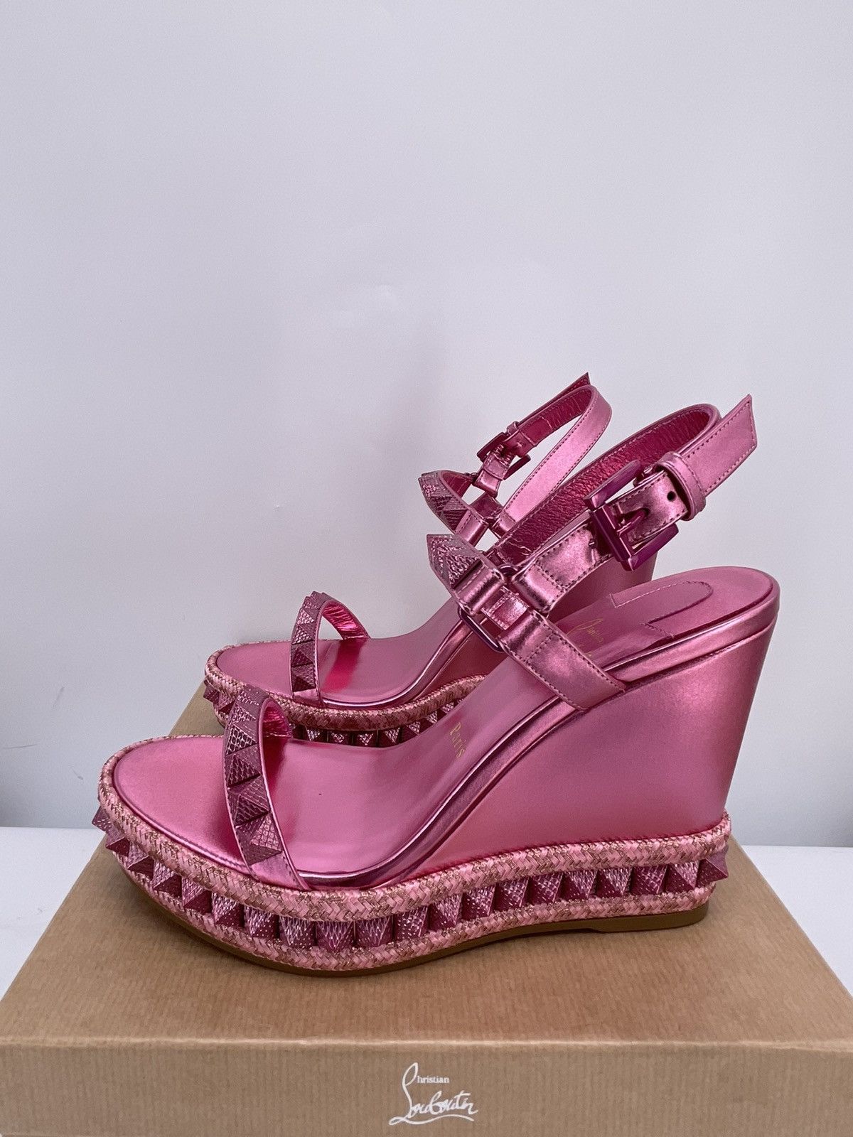 Christian Louboutin Christian Louboutin Pyraclou 110mm size 39 Size US 9 / IT 39 - 4 Thumbnail