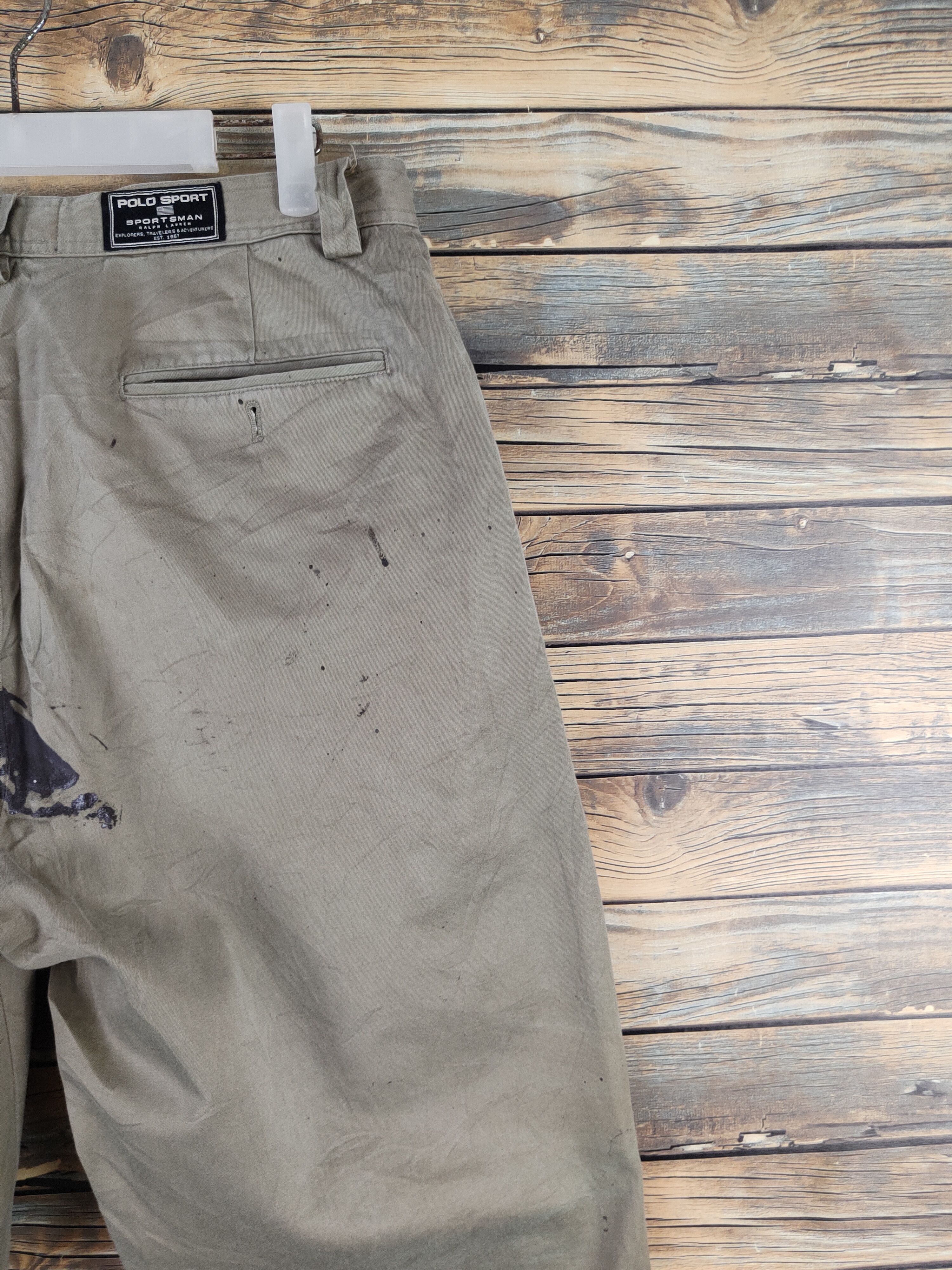 Ralph Lauren Ralph Lauren Beige thrashed Casual Pants #W2221 Size US 33 - 10 Thumbnail