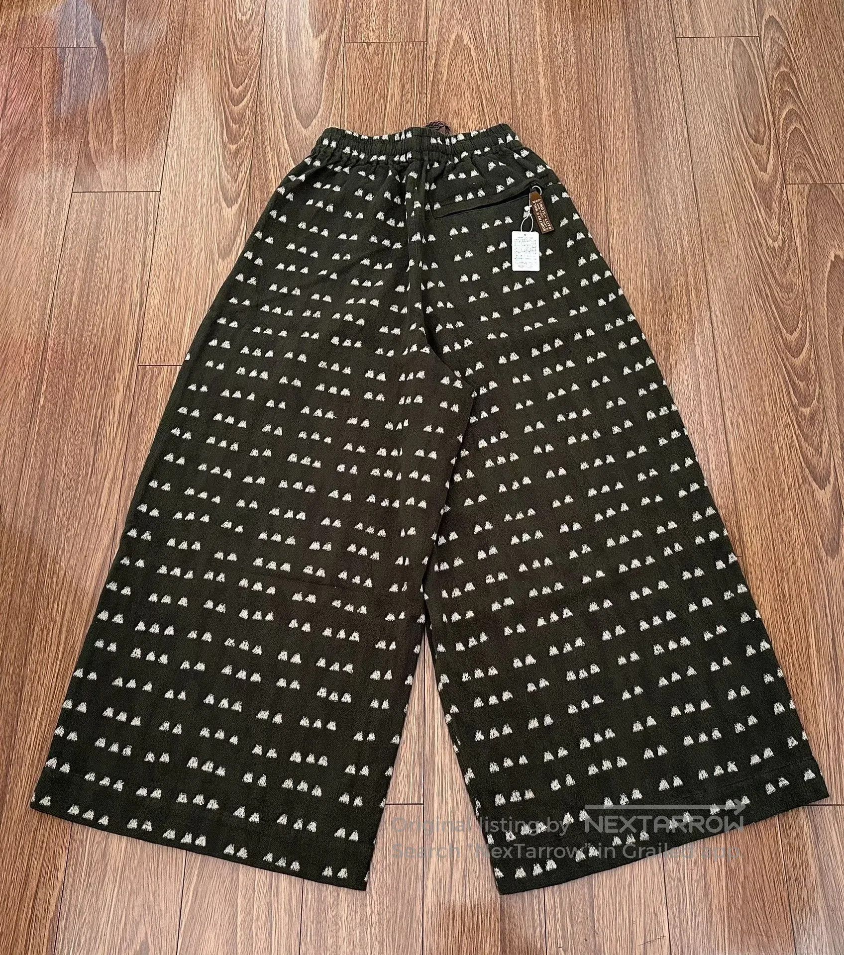 Kapital Kapital Drawstring Printed Embroidered Wide Pants. Size 23" - 2 Thumbnail