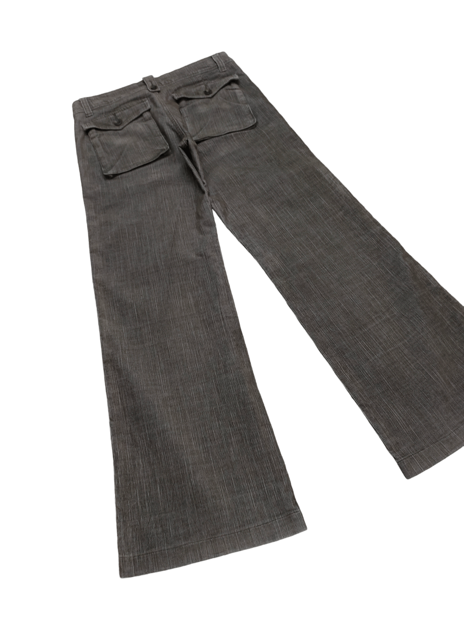If Six Was Nine Flare Jeans Japan Corduroy Denim Bush Pants Bootcut Y2k Size US 31 - 13 Thumbnail