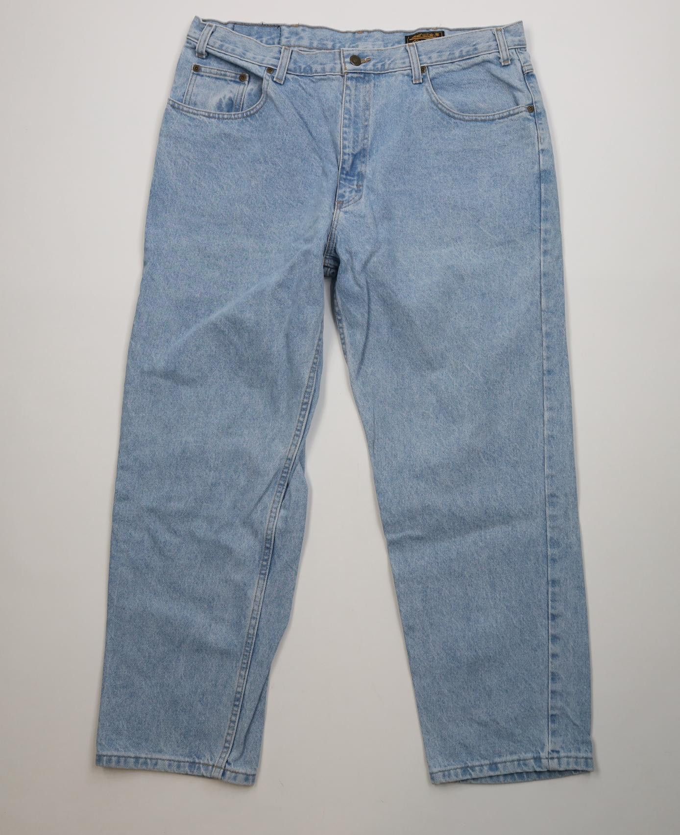 Eddie Bauer Vintage 90s Eddie Bauer Baggy Fit Tapered Leg Jeans Blue Size US 40 / EU 56 - 1 Thumbnail