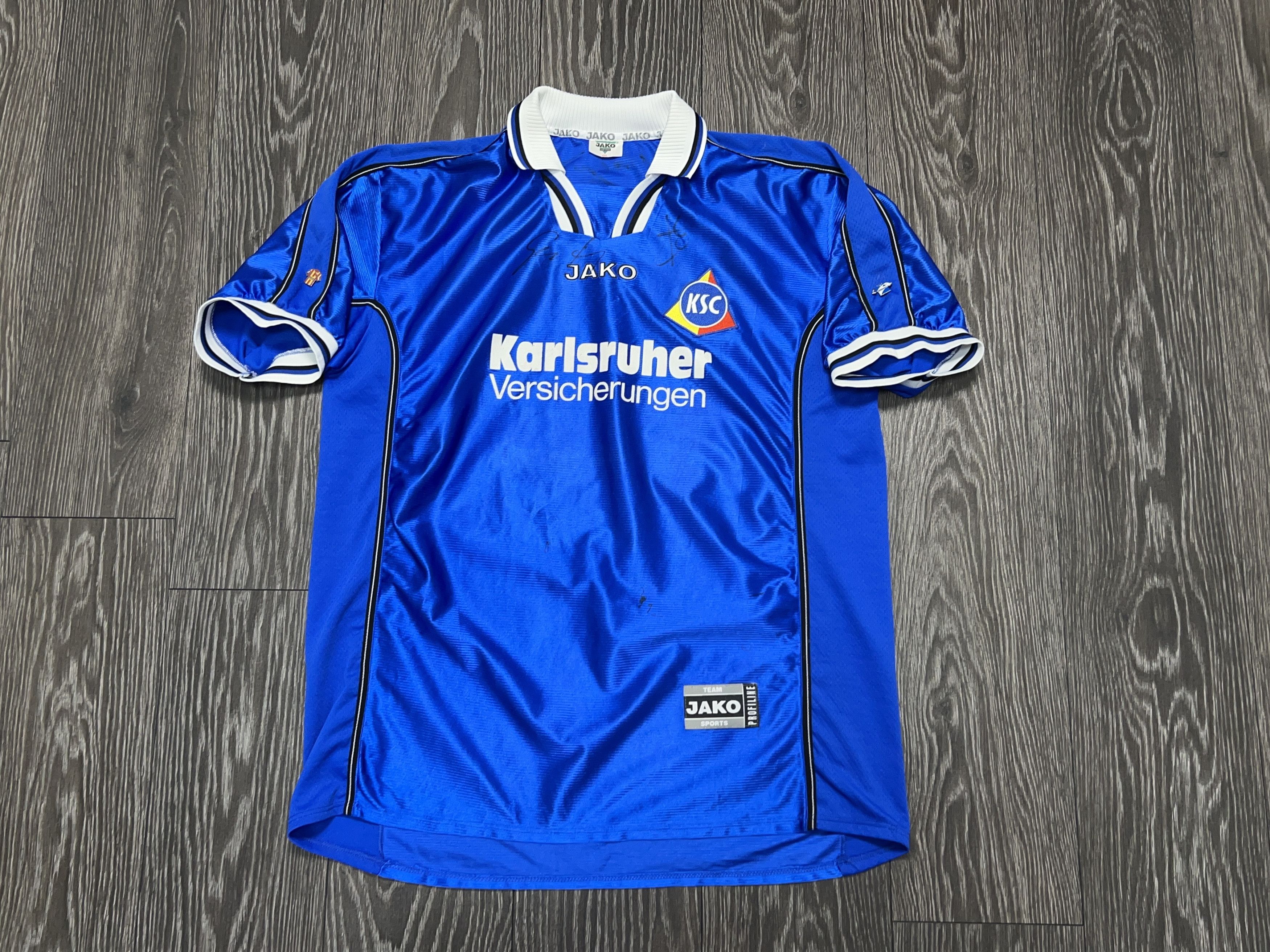 Other Jako Karlsruher SIGNED Autograph 2000 Football Shirt Jersey Size US XXL / EU 58 / 5 - 1 Thumbnail