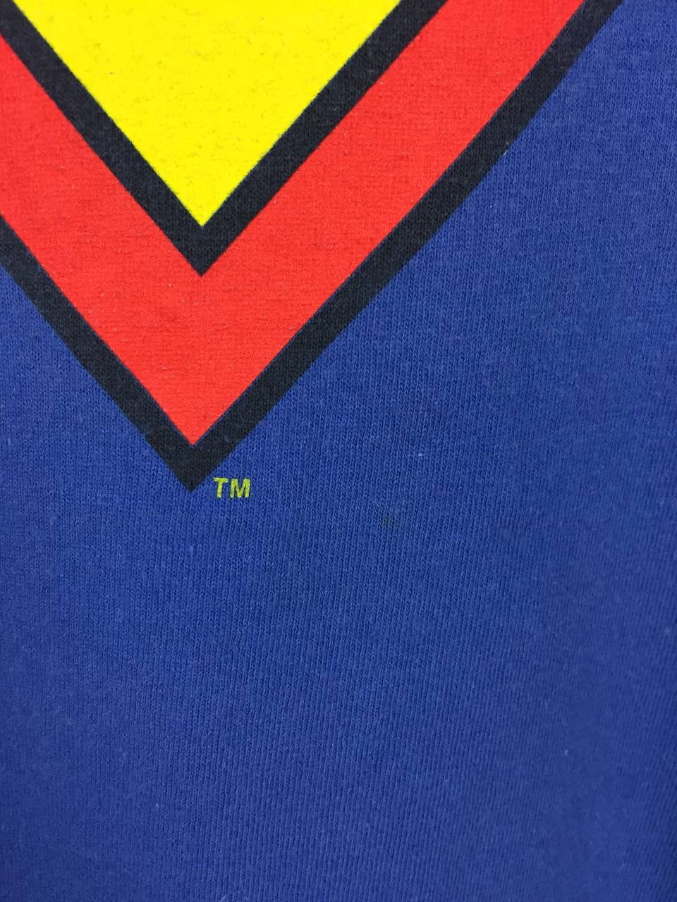 DC Comics × Vintage Vtg Y2K DC Comic Superman Logo Warner Bros Comic Movie Tee Size US XXL / EU 58 / 5 - 6 Thumbnail