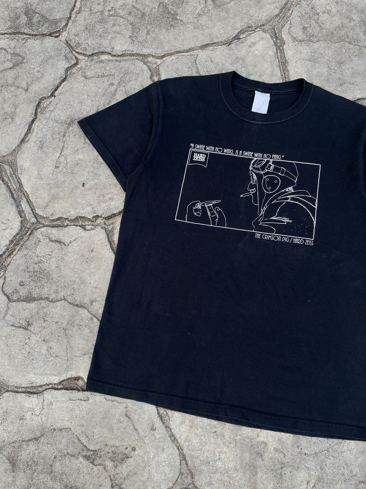 Band Tees × Vintage 00S PORCO ROSSO ANIME TEE Size US M / EU 48-50 / 2 - 2 Thumbnail