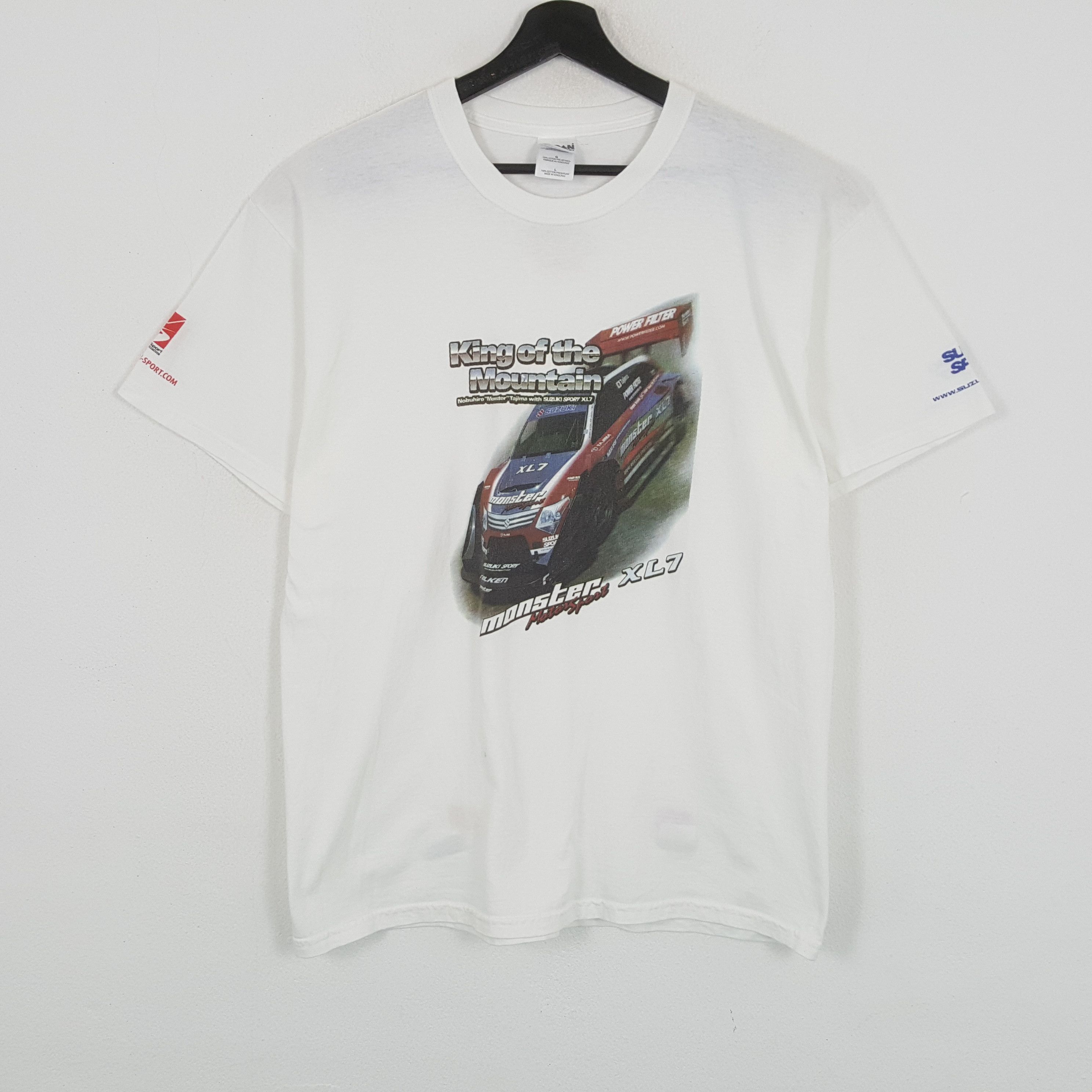 Vintage MONSTER SUZUKI SPORTS Racing Cars Design Tshirt Size US L / EU 52-54 / 3 - 1 Thumbnail
