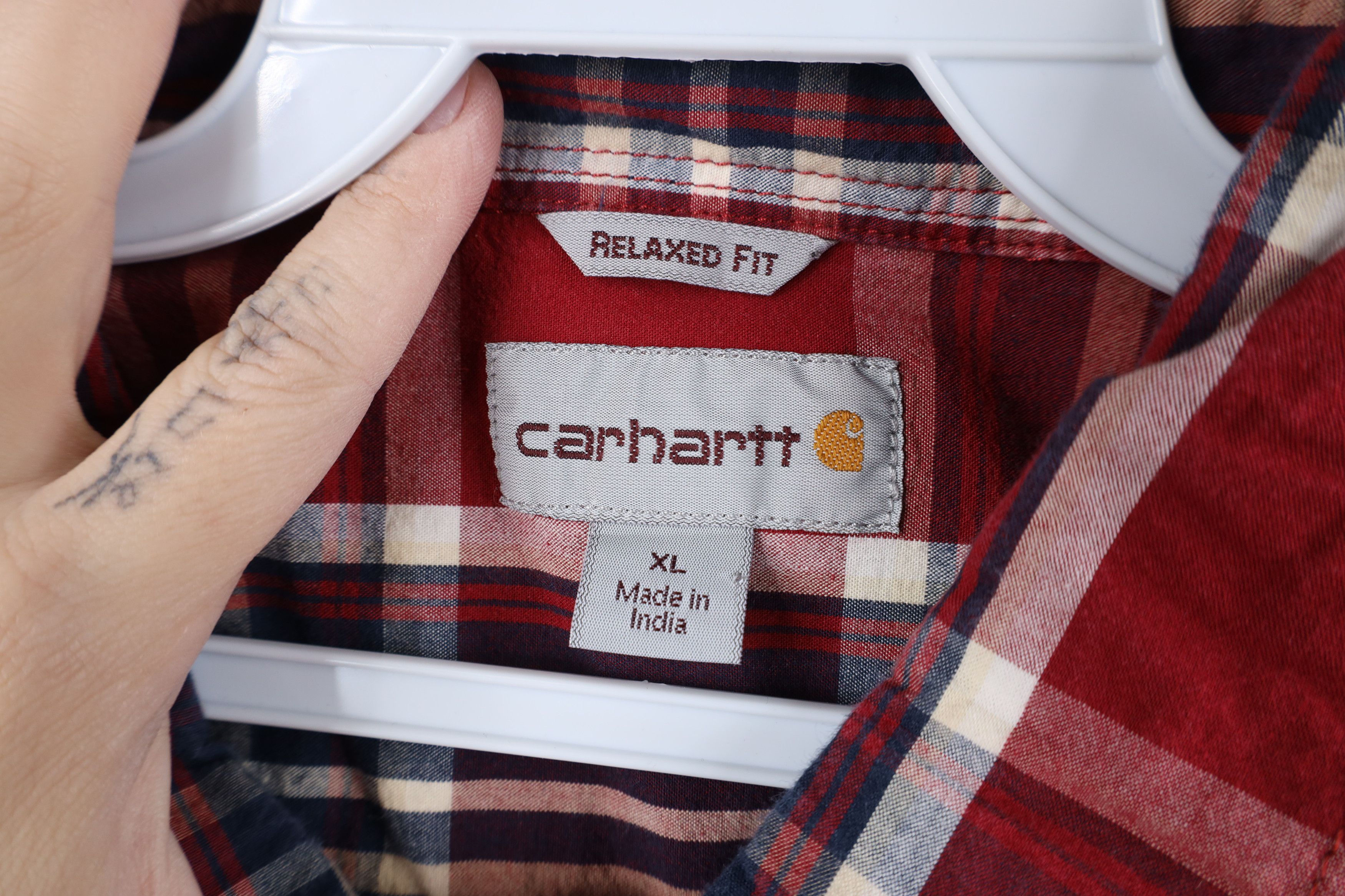 Carhartt Vintage Y2K Carhartt Short Sleeve Button Down Shirt Plaid Size US XL / EU 56 / 4 - 9 Thumbnail