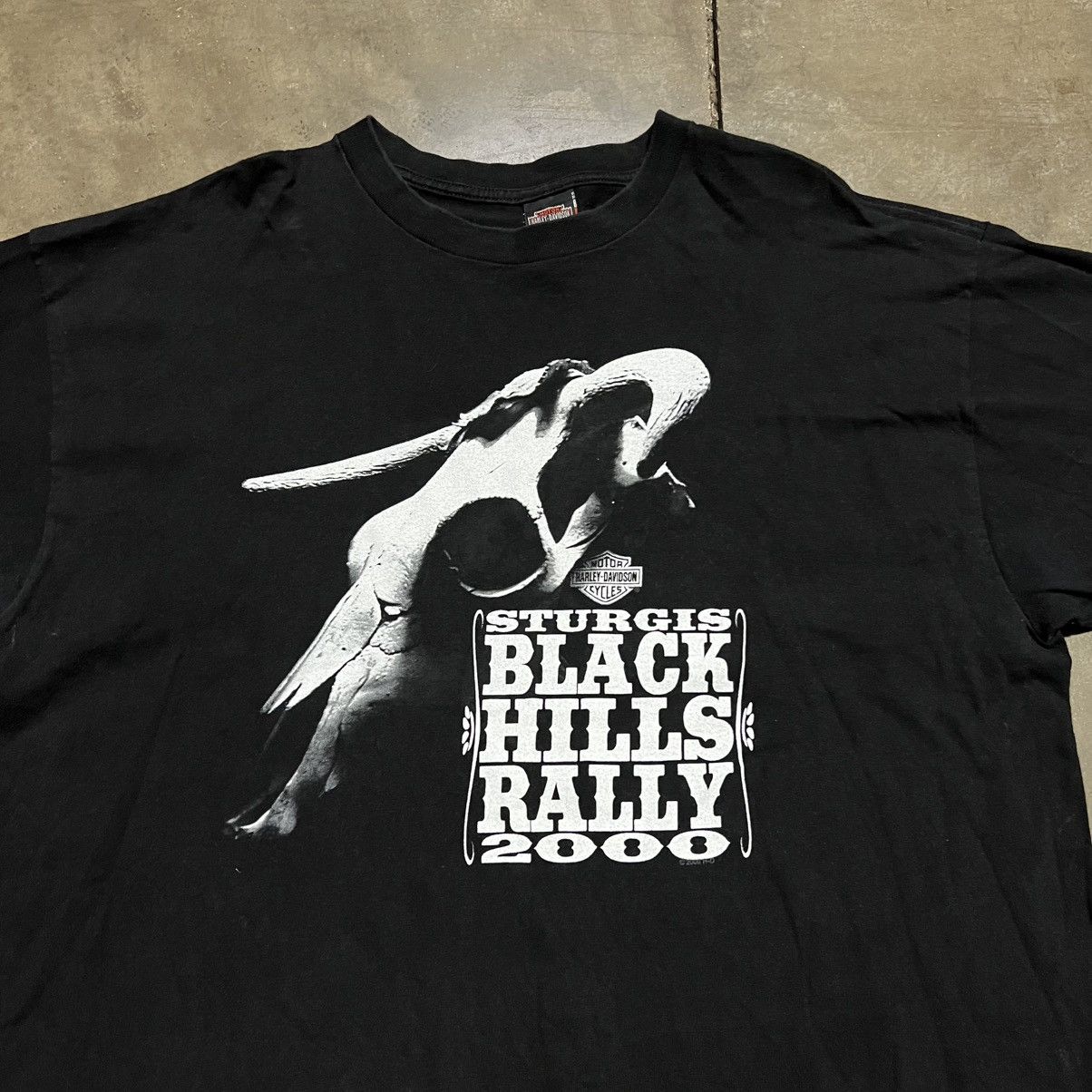 Harley Davidson Vintage Harley Davidson T shirt Black Hills Rally Sturgis Size US XXL / EU 58 / 5 - 3 Thumbnail
