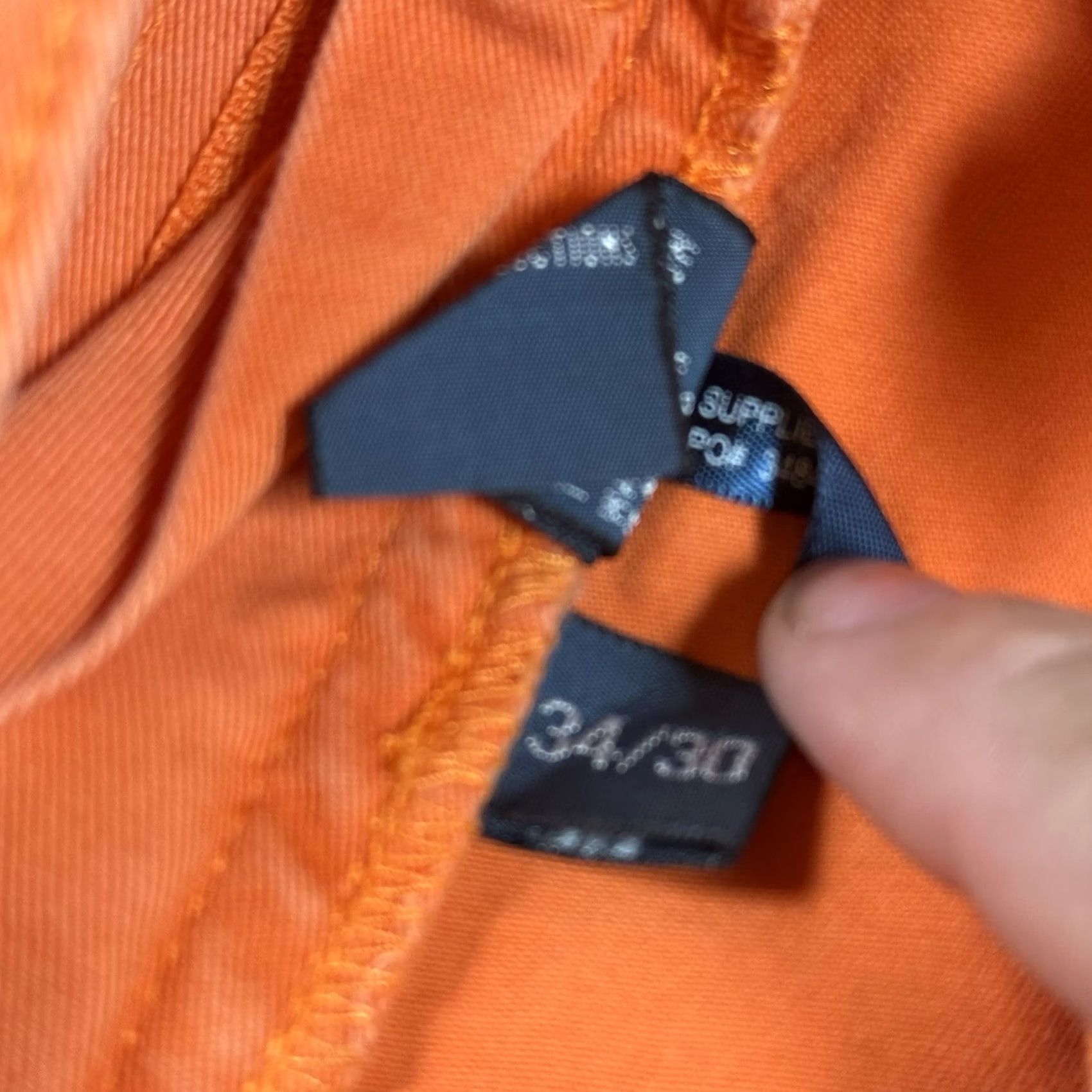 Polo Ralph Lauren VINTAGE Polo Ralph Lauren Jeans Men 32x30 Orange Straight Fit Slim Light Blue 90s Mens Size US XS / EU 42 / 0 - 5 Thumbnail