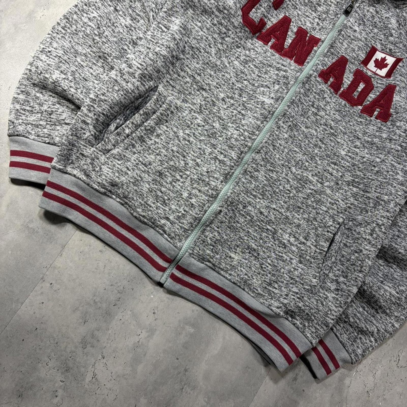 Other Y2K Grey Canada Grunge Zip Up Hoodie Size US L / EU 52-54 / 3 - 4 Thumbnail