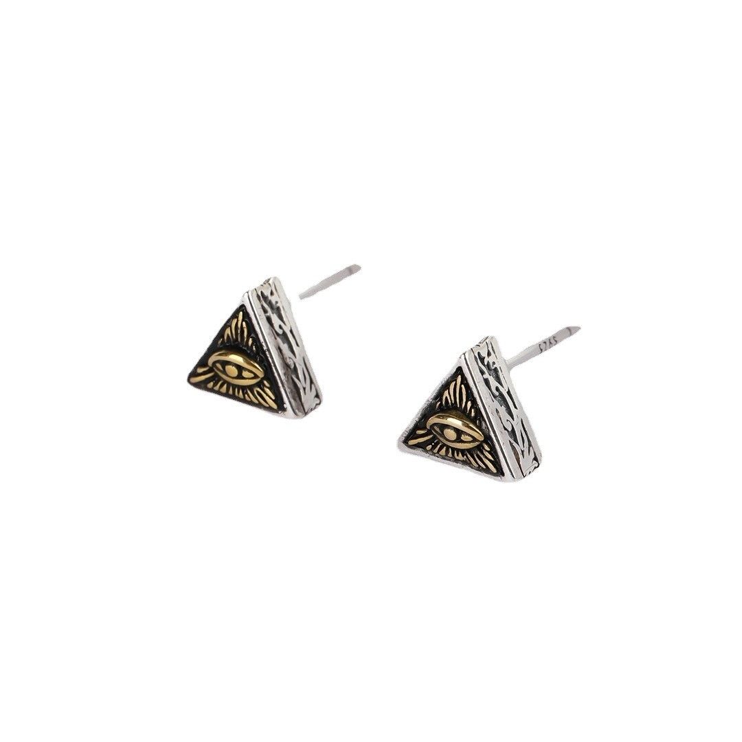 Jewelry The Eye of Egyptian Pharaoh Earrings One Pairs Chrome Size ONE SIZE - 5 Thumbnail
