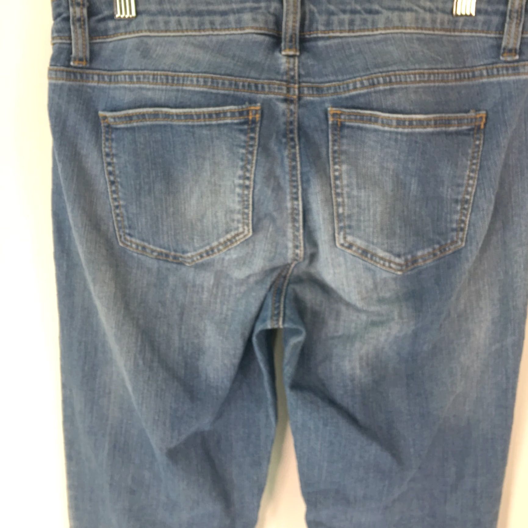 Apt. 9 Apt. 9 Women's Straight Leg Low Rise Casual Blue Denim Jeans Size 2 Size 26" / US 2 / IT 38 - 3 Thumbnail