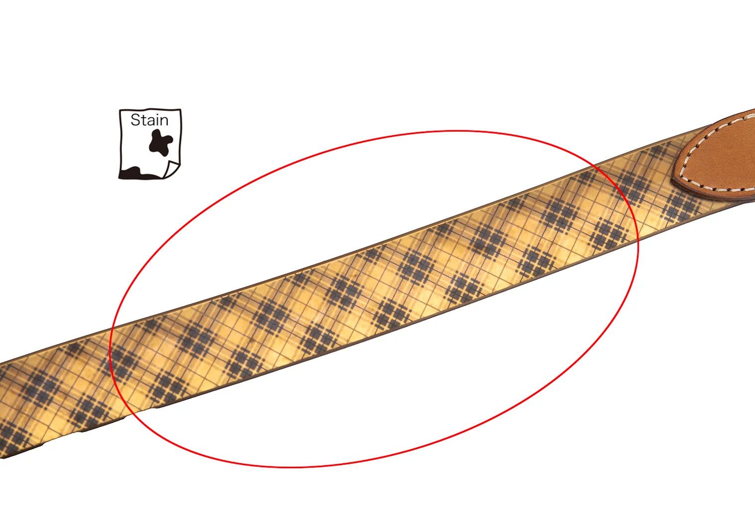 Issey Miyake Metallic Bias Check Leather Belt in Bronze Size ONE SIZE - 6 Thumbnail