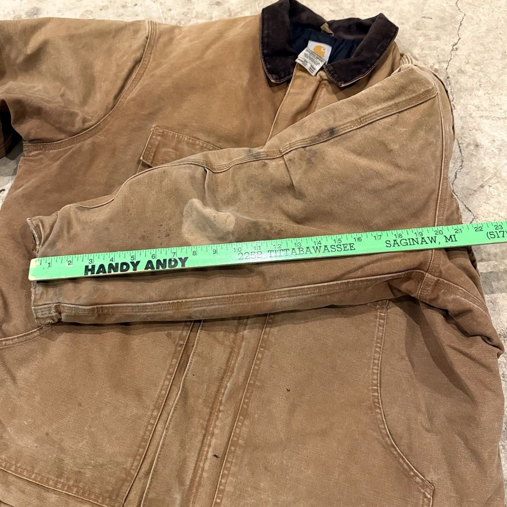 Carhartt VINTAGE Carhartt Jacket Mens 2XL Brown Arctic Lined C26CHT Chore Barn Distressed Shirt? Size US XXL / EU 58 / 5 - 7 Thumbnail