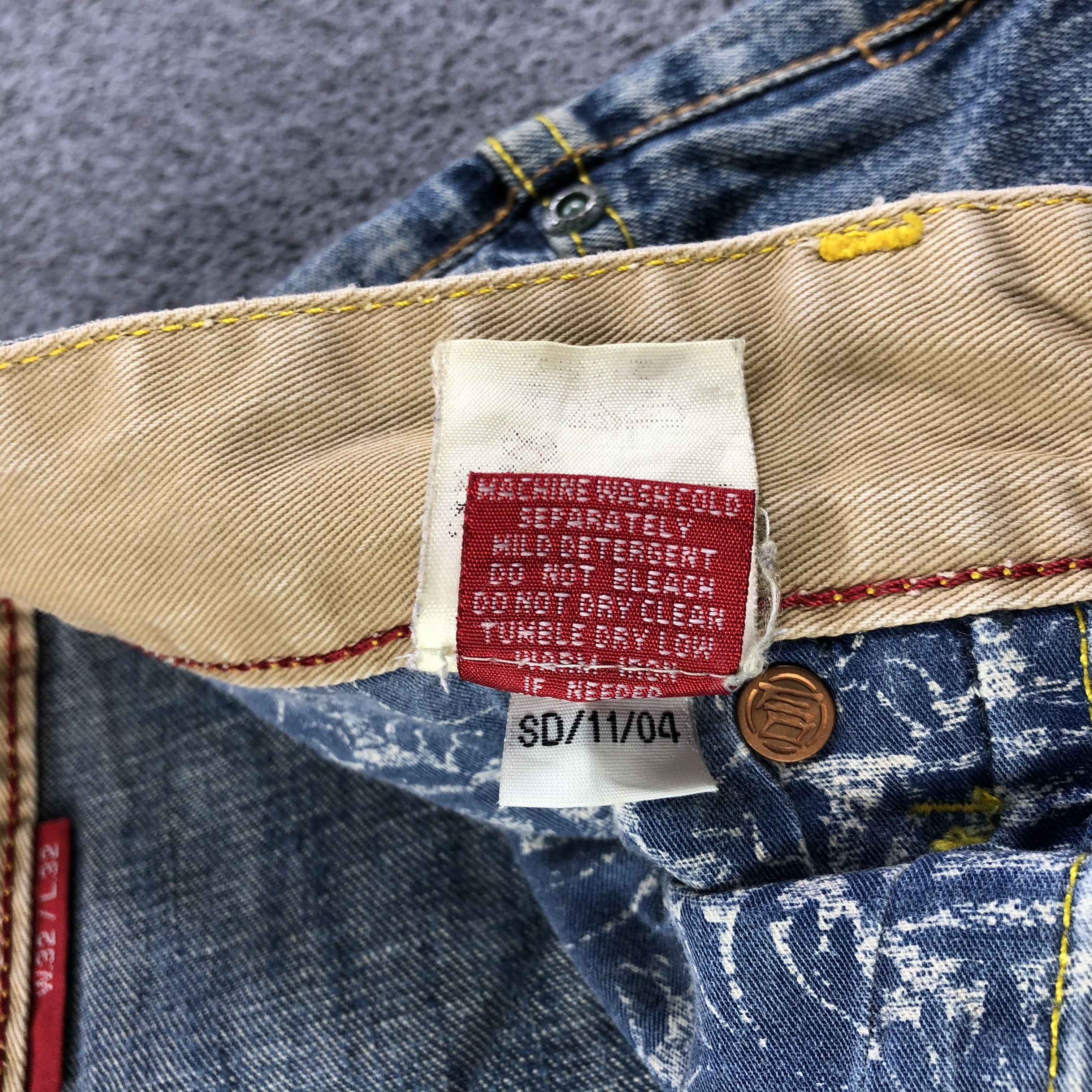 Japanese Brand Etienne Ozeki Jeans Faded Blue Denim -J2733 Size US 35 - 14 Thumbnail