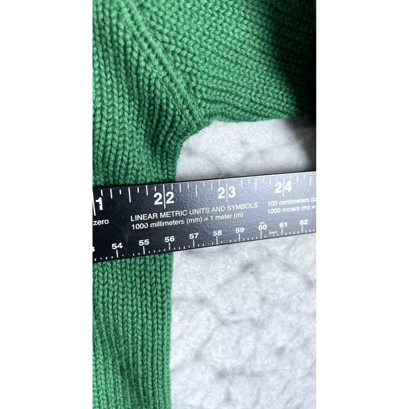 Tommy Hilfiger Tommy Hilfiger Sweater Mens Large Green Crewneck Cotton Knit Pullover Crest Logo Size US L / EU 52-54 / 3 - 4 Thumbnail