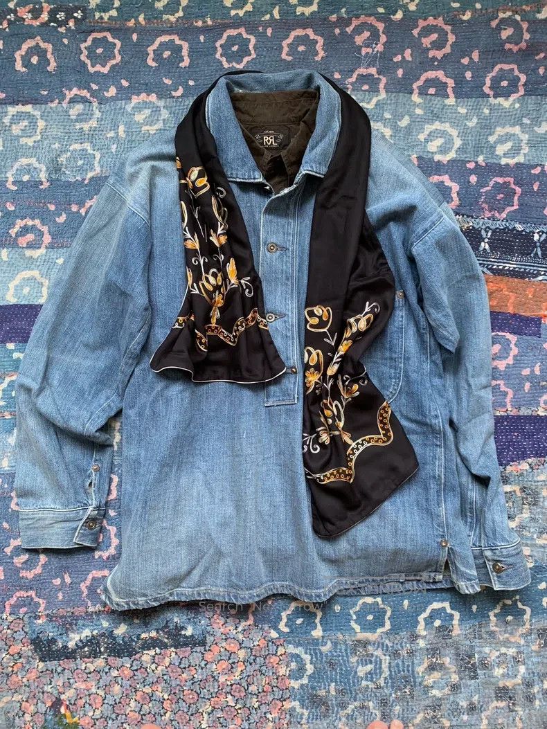 RRL Ralph Lauren RRL Ralph Lauren Oil wax, washed, vintage-style shirt Size US S / EU 44-46 / 1 - 1 Thumbnail