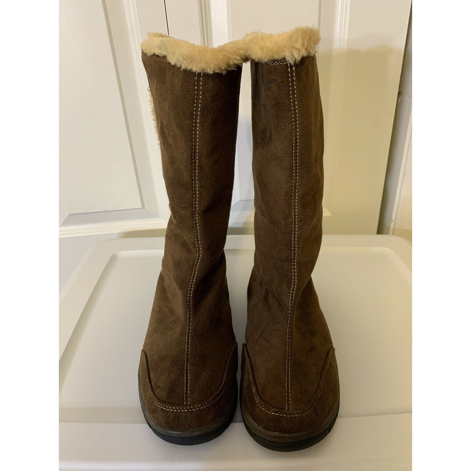 Other Itasca Blitzen Womens sz 9 Brown Suede Winter Warm Fur Lined Size US 9 / IT 39 - 3 Thumbnail