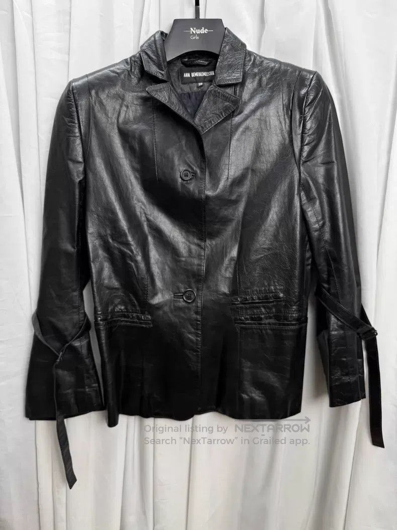 Ann Demeulemeester Ann Demeulemeester Laced Leather Blazer Jacket Size XS / US 0-2 / IT 36-38 - 1 Thumbnail