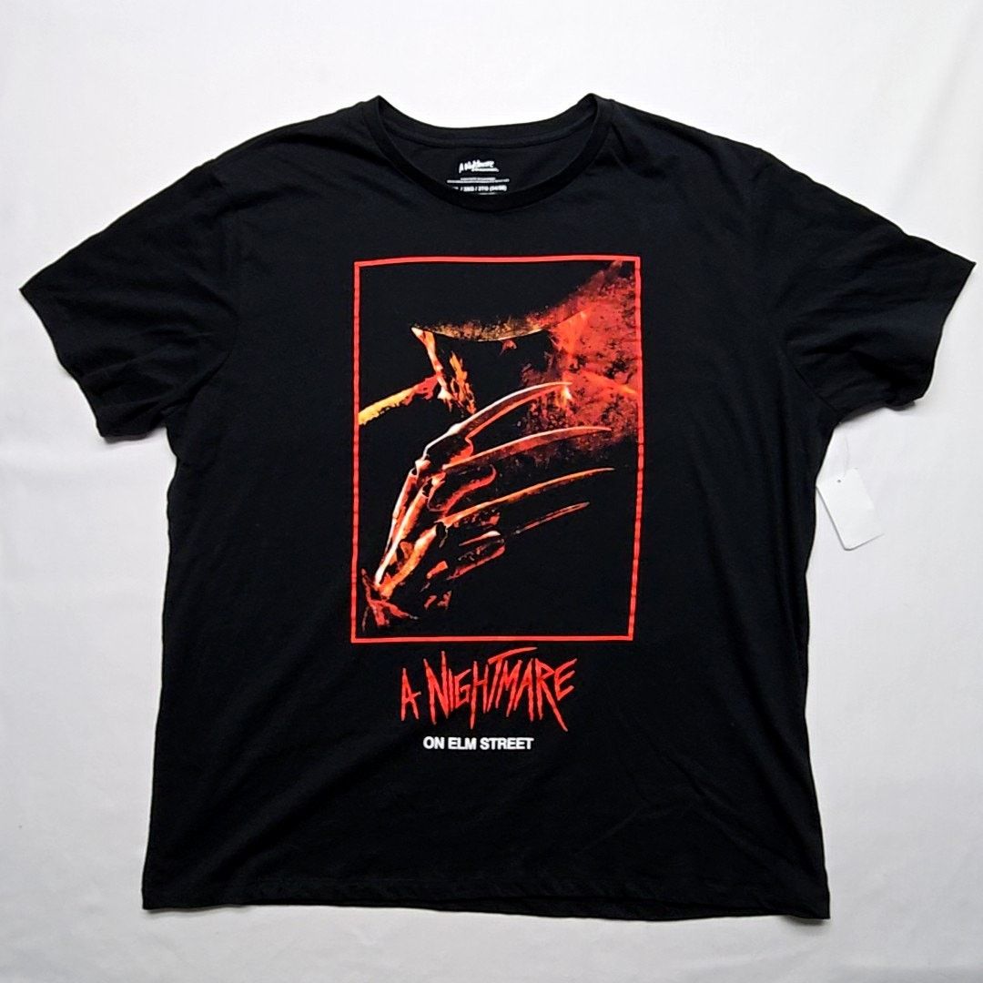 Other A Nightmare on Elm Street Graphic Tee Horror Movie Black 3XL Size US XXL / EU 58 / 5 - 1 Thumbnail